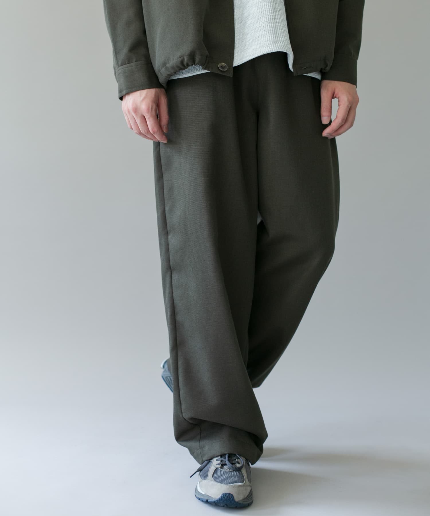ジャガードチェック イージートラウザー(M CHARCOAL): ボトム｜URBAN