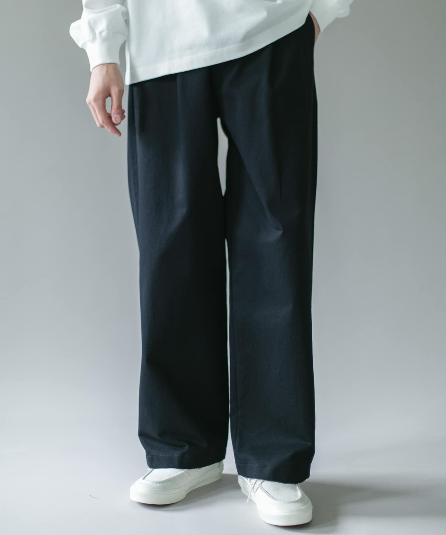 1タックワイドストレートチノパンツ 26AW