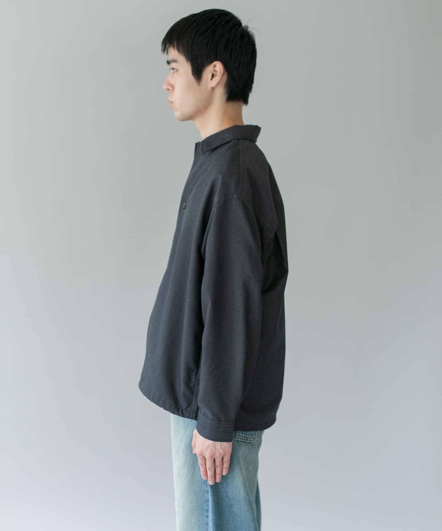 ジャガードチェック シャツジャケット(M CHARCOAL): アウター｜URBAN