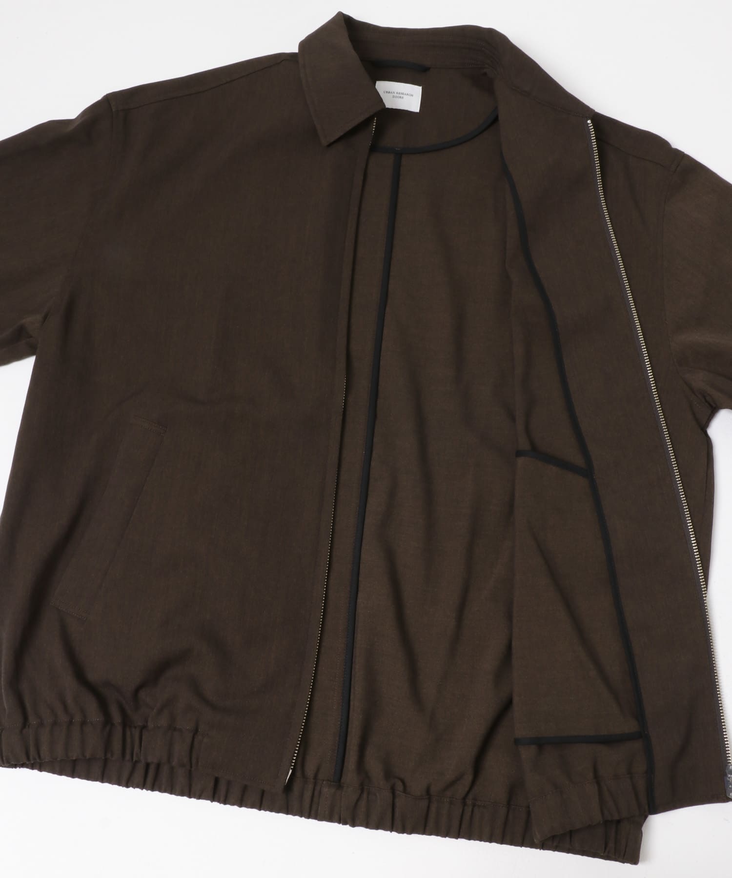 『UR TECH』 完声ジップブルゾン TOP BROWN M