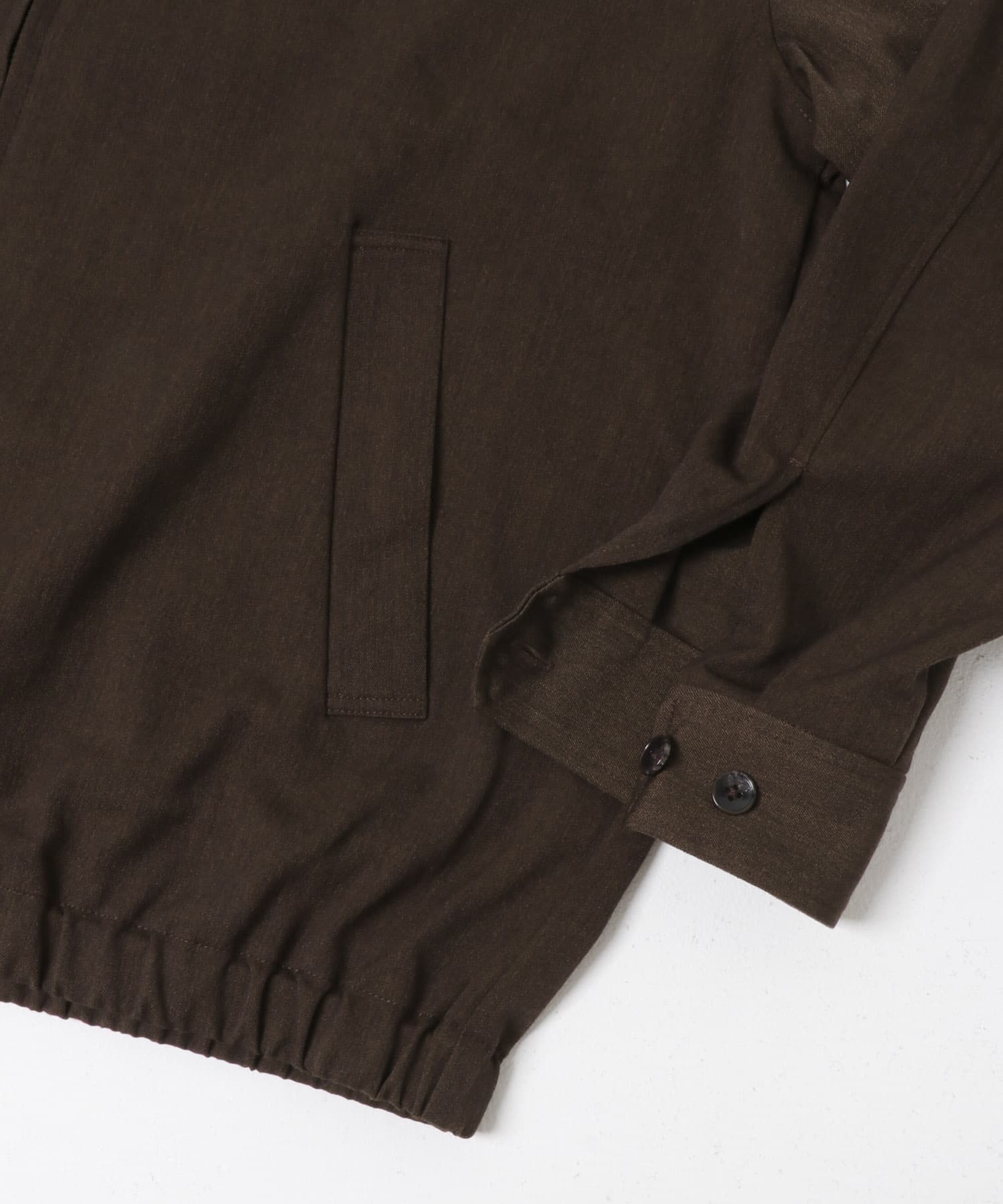 『UR TECH』 完声ジップブルゾン TOP BROWN M