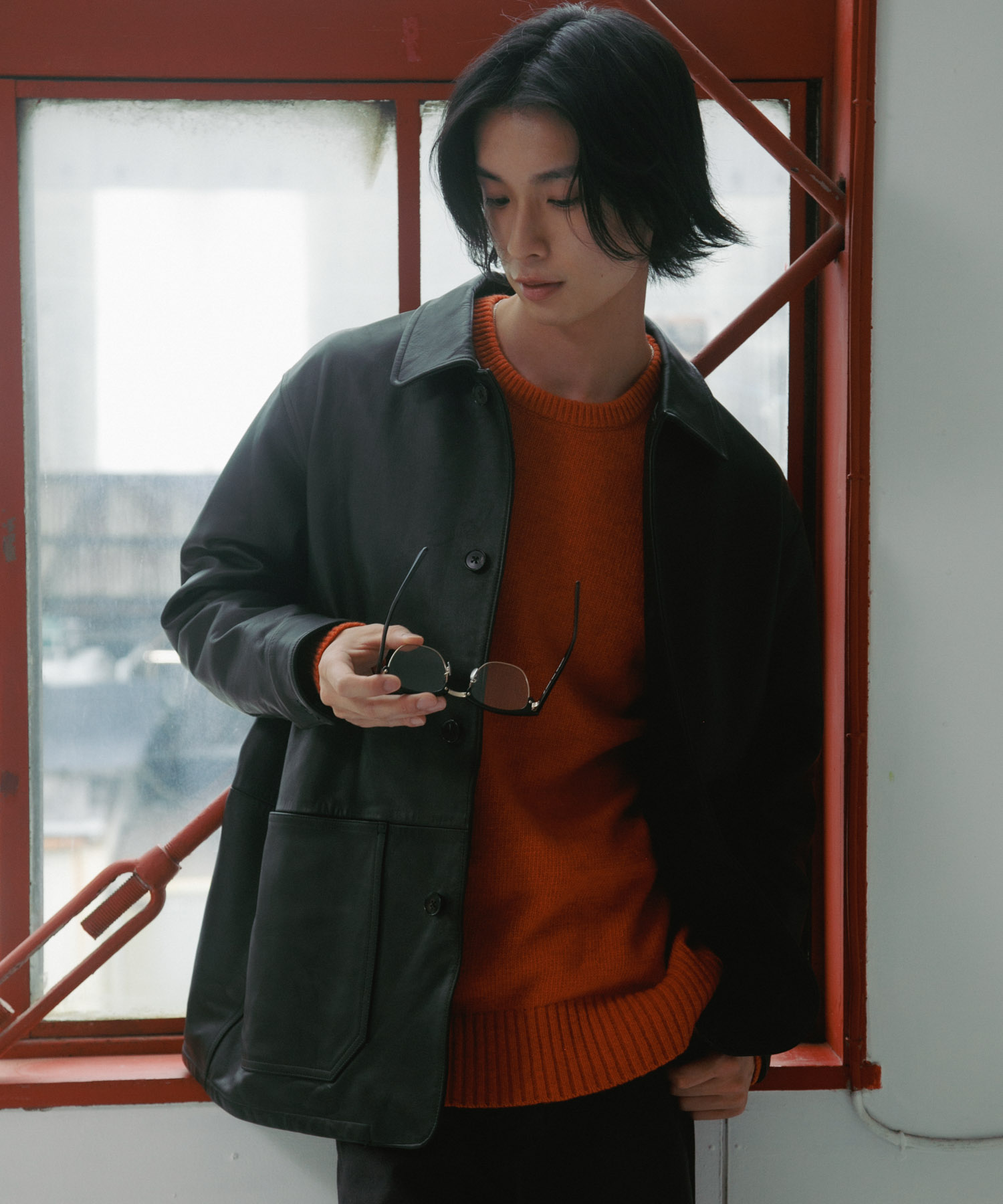 Cow Leather Chore Jacket