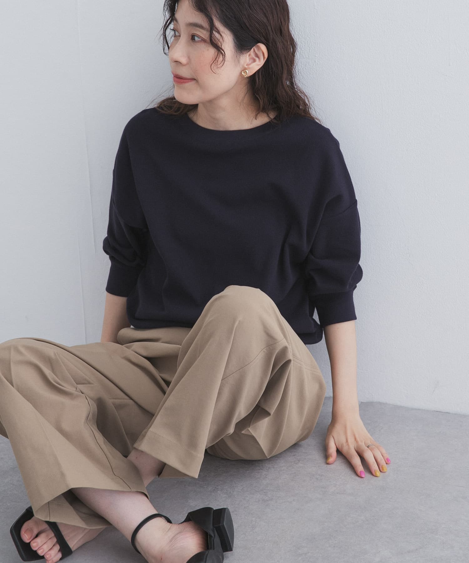 ライトタックフライスハーフスリーブプルオーバー
