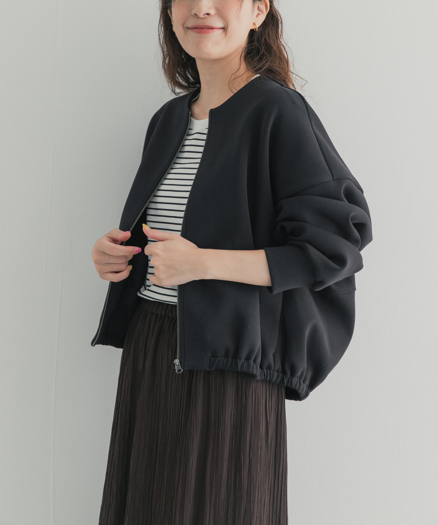 ダンボールZIPカーディガン