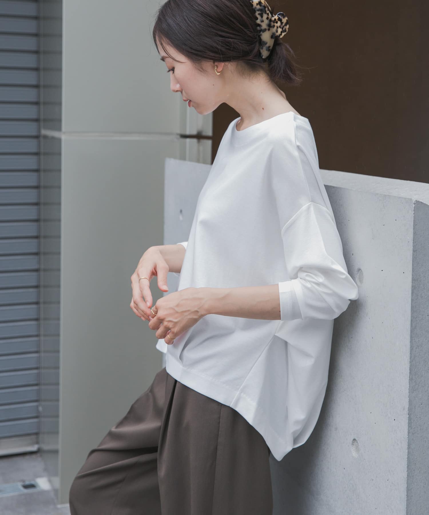 コットンバックタック長袖プルオーバー 26AW