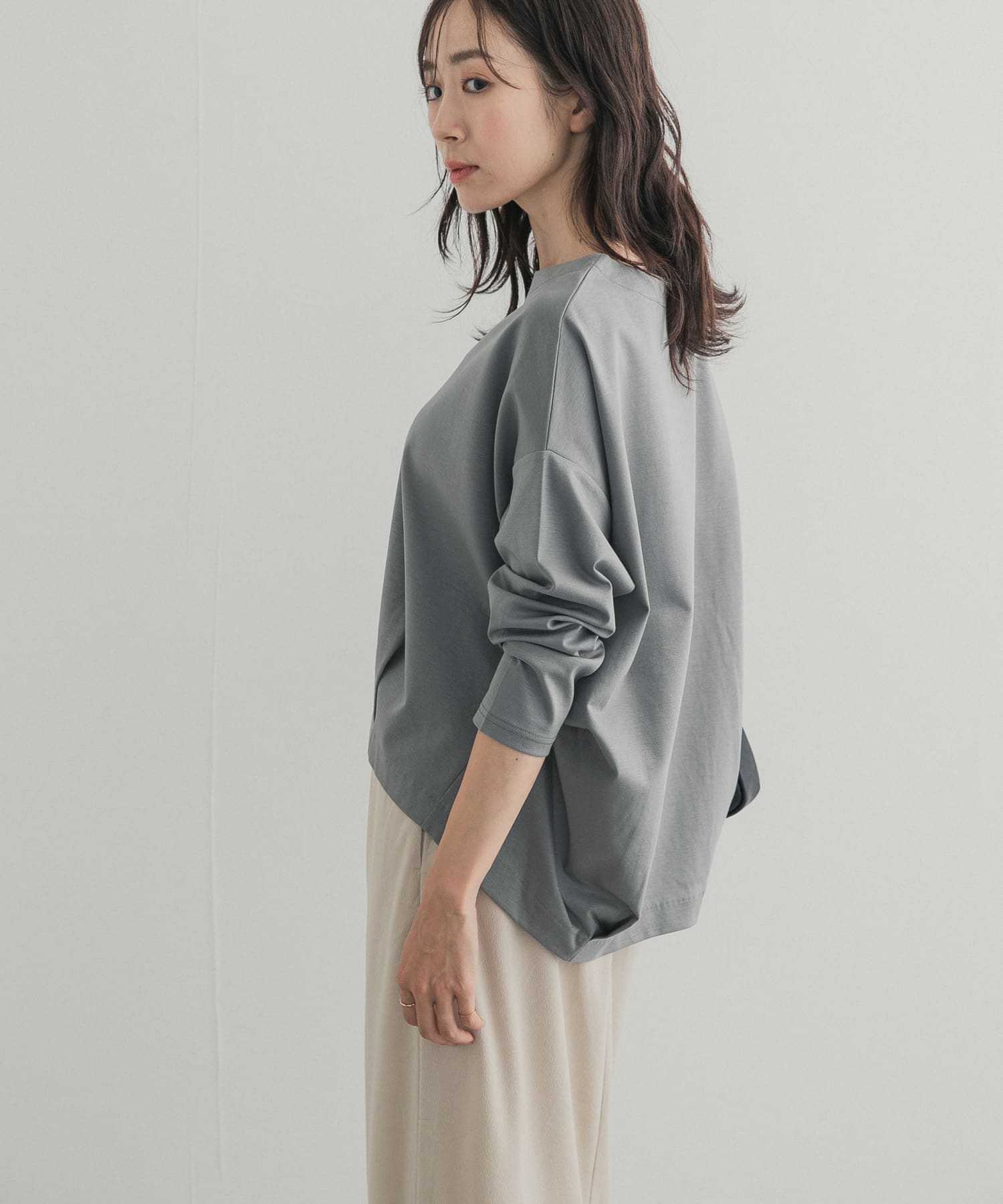 コットンバックタック長袖プルオーバー 26AW
