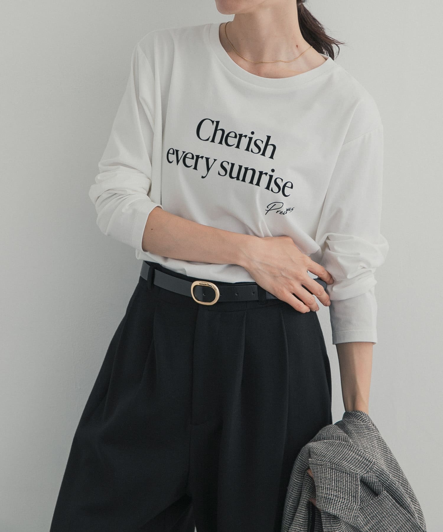 フロッキーロゴプリントロングTシャツ 26AW