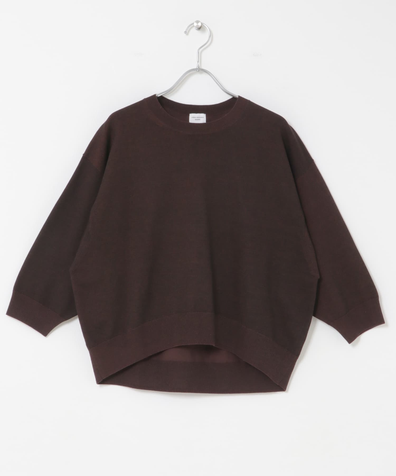 ウォッシャブルブライトプルオーバー BRD.BROWN Free