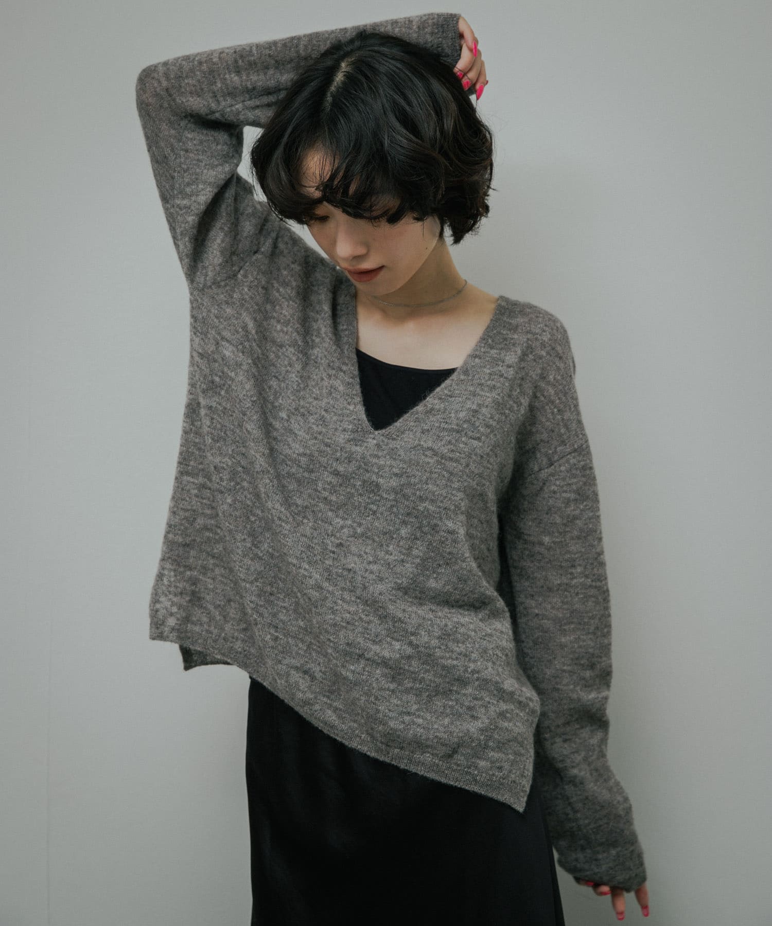 Baby Alpaca V-Neck Knit