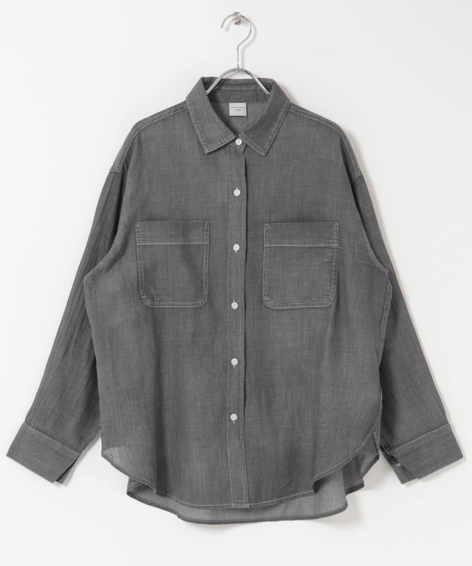 シアーデニムシャツ BLACK Free