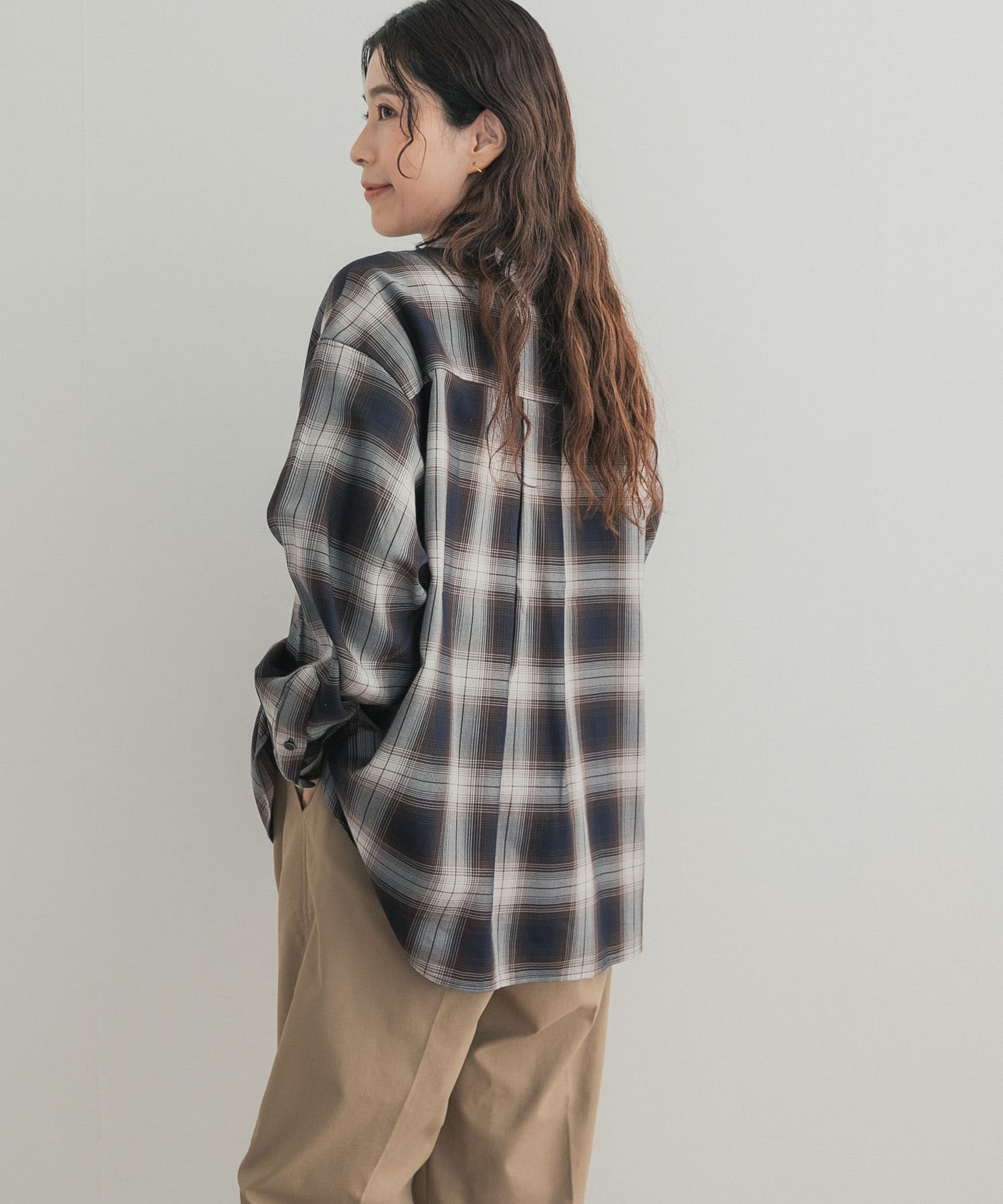 極美品！バーバリーロンドン　スキッパーシャツ　ノバチェック　XL　クリーニング済 チェックスキッパーシャツ(Free NAVY): トップス｜URBAN RESEARCH公式