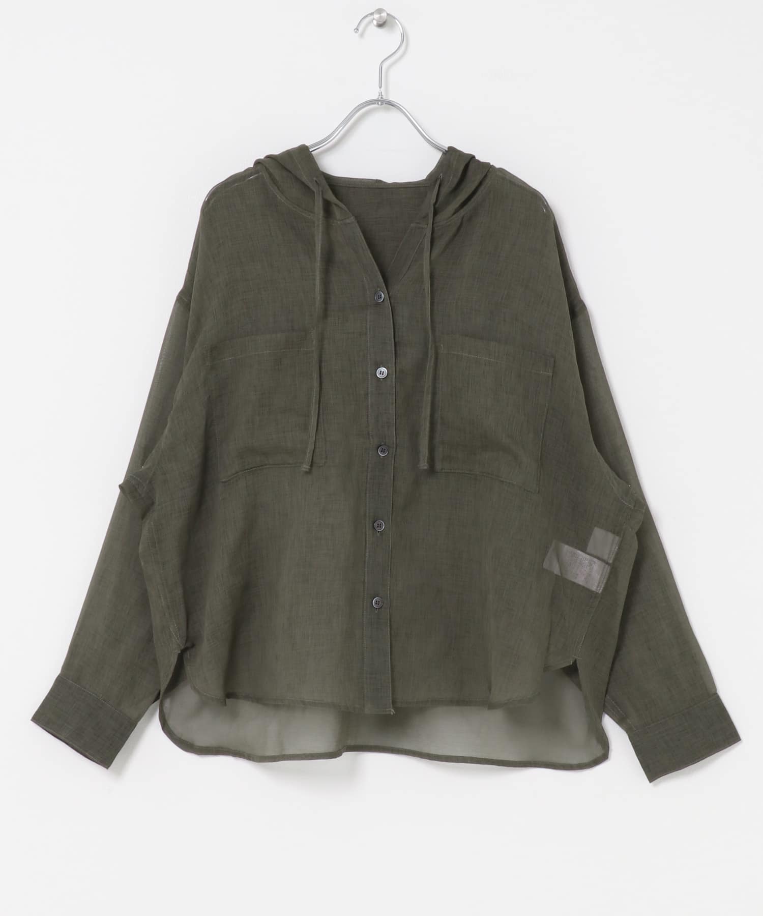 シアーフーディーシャツ CHARCOAL Free