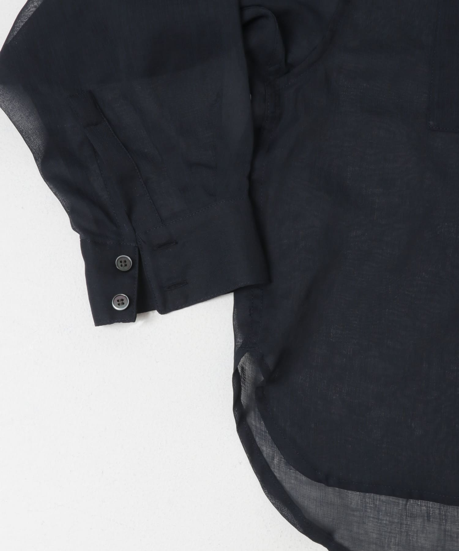 シアーフーディーシャツ NAVY Free