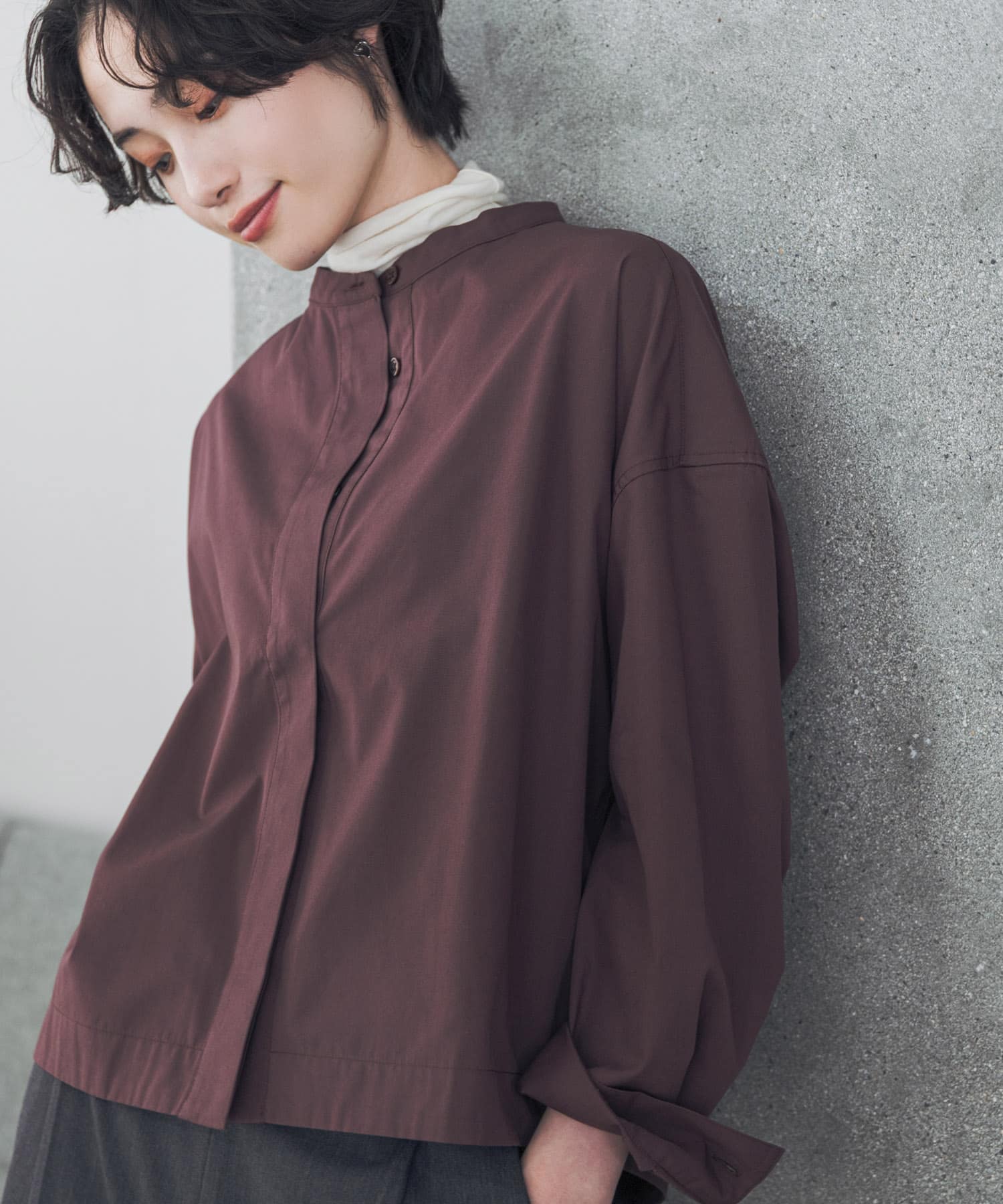 『UR TECH』Aircare ショートコクーンシャツ