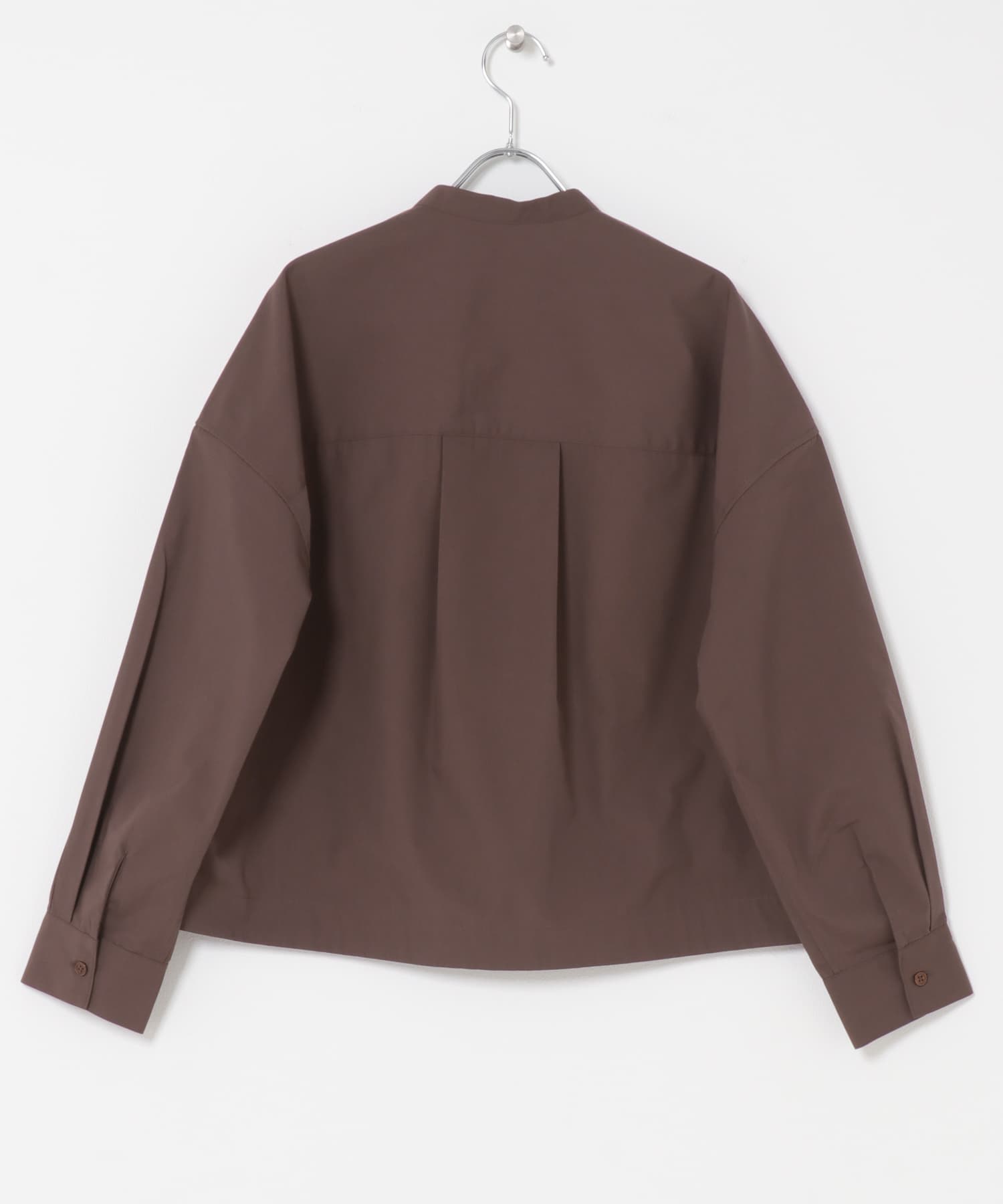 『UR TECH』Aircare ショートコクーンシャツ BROWN Free