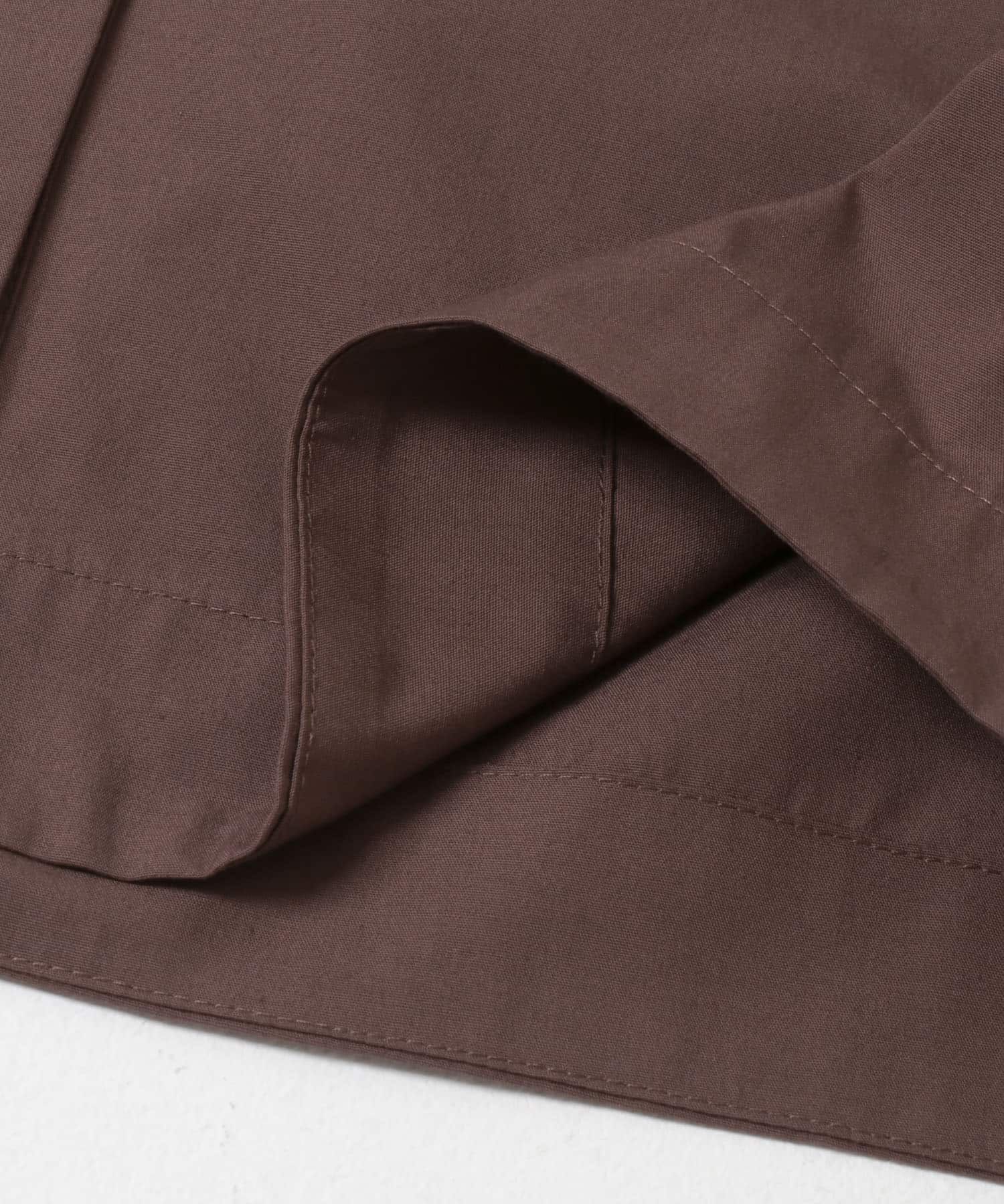 『UR TECH』Aircare ショートコクーンシャツ BROWN Free