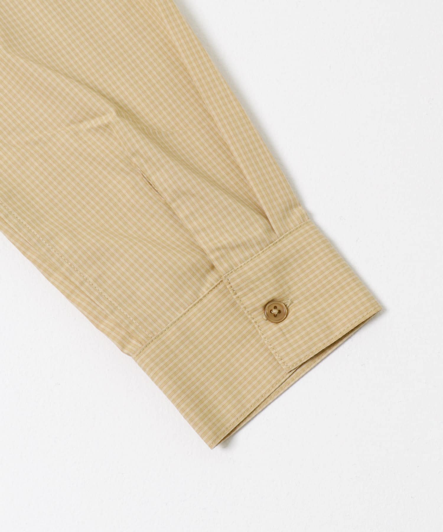 『UR TECH』Aircare ショートコクーンシャツ BEG CHECK Free