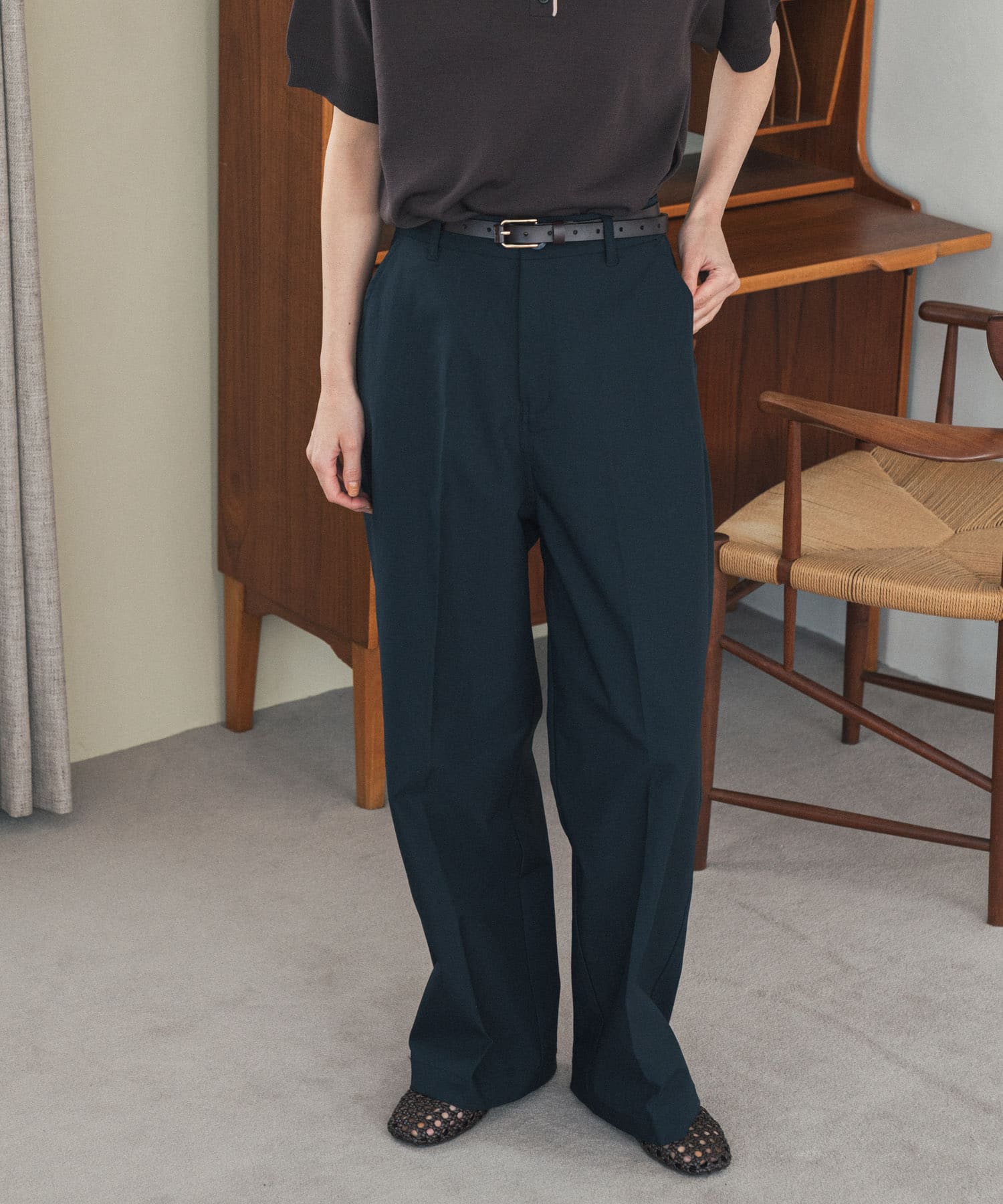 ハイウエストストレッチチノパンツ(S BEIGE): ボトム｜URBAN RESEARCH