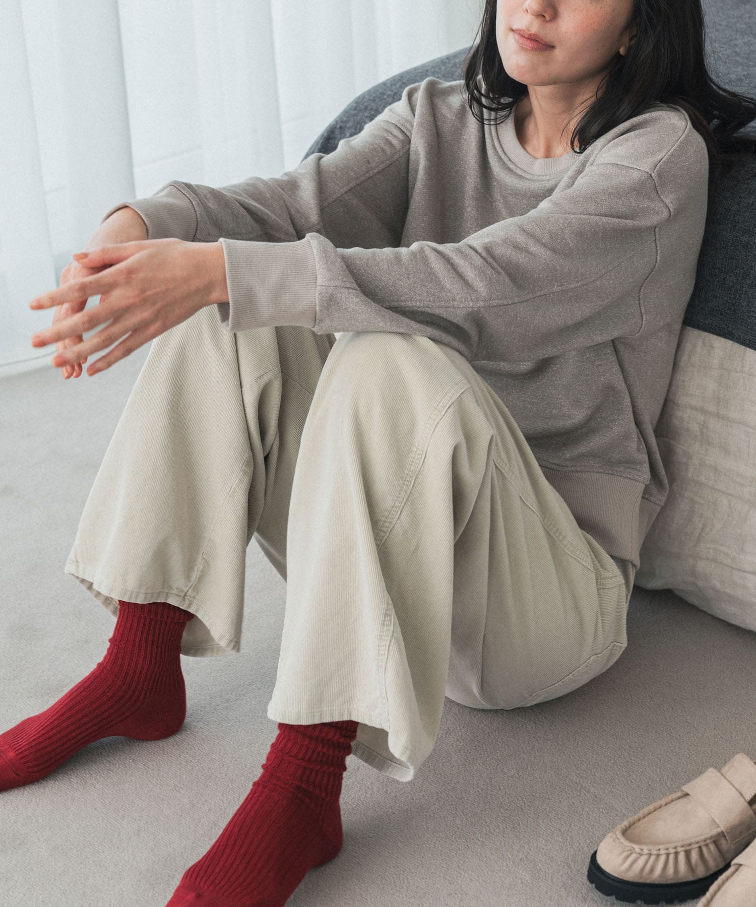 Interstate コーデュロイパンツ 32インチ ウォッシュドコーデュロイパンツ(S IVORY): ボトム｜URBAN RESEARCH
