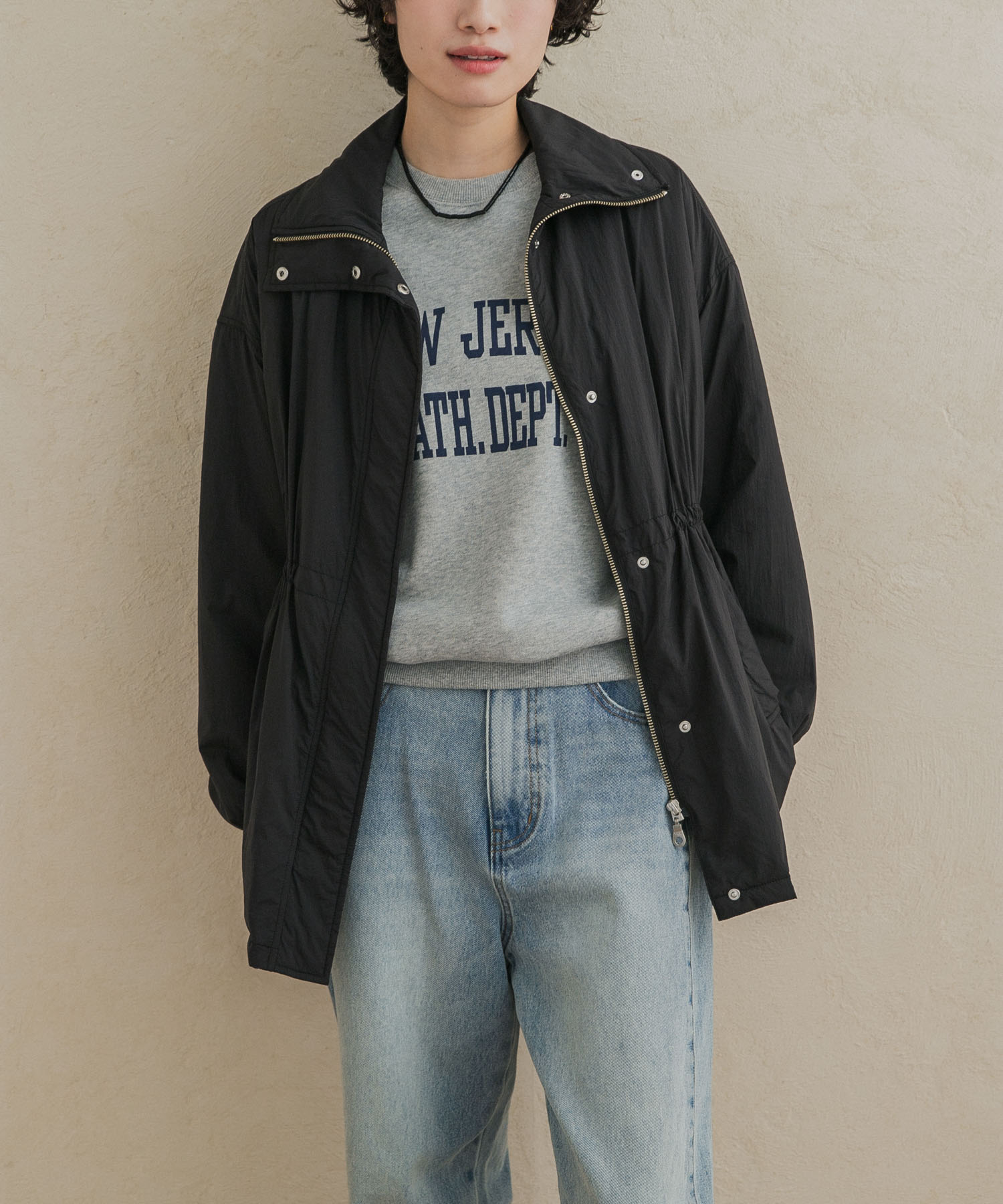 『WEB限定』撥水中綿ウエストギャザーブルゾン 26AW