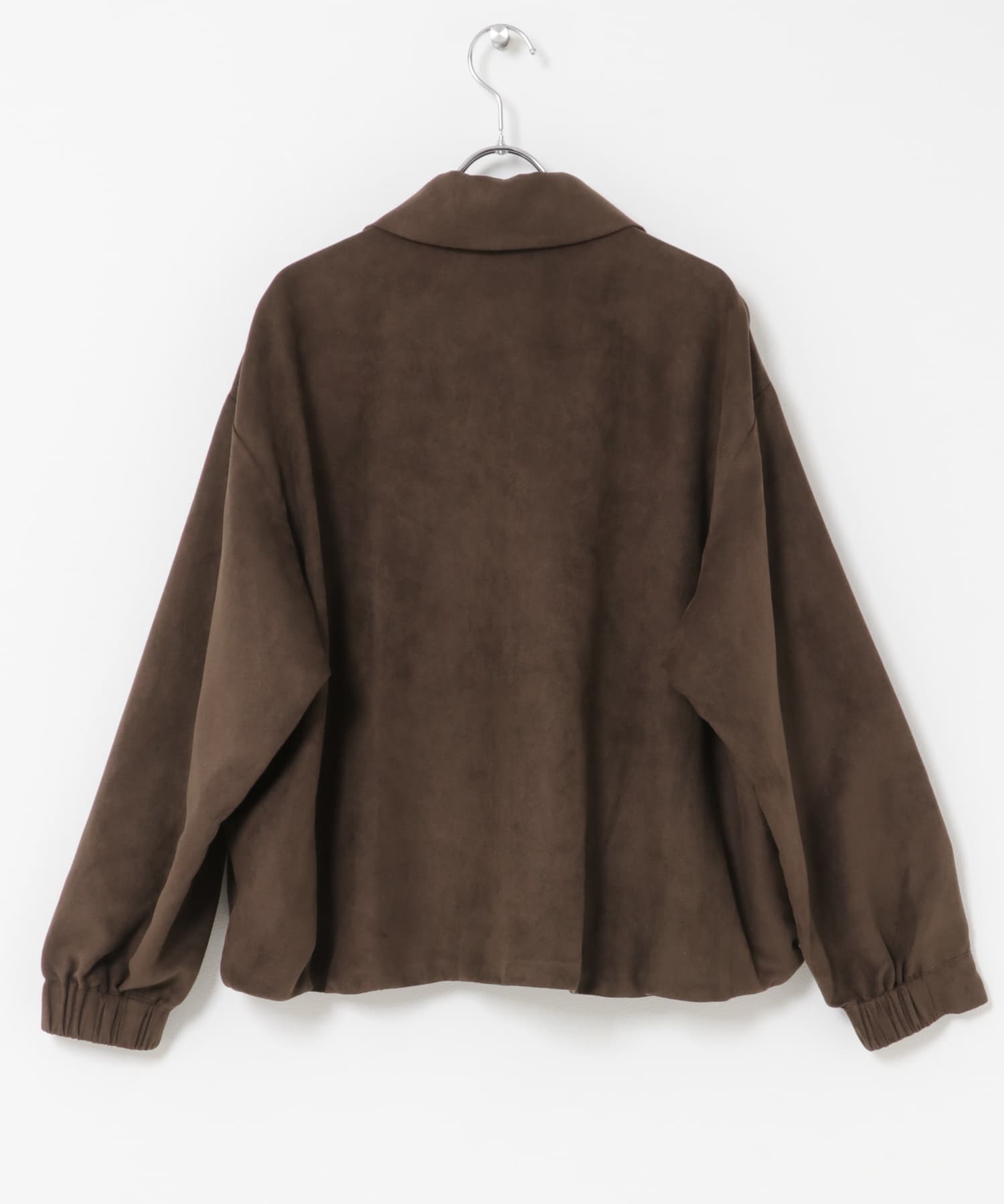 スウェードライクブルゾン BROWN Free