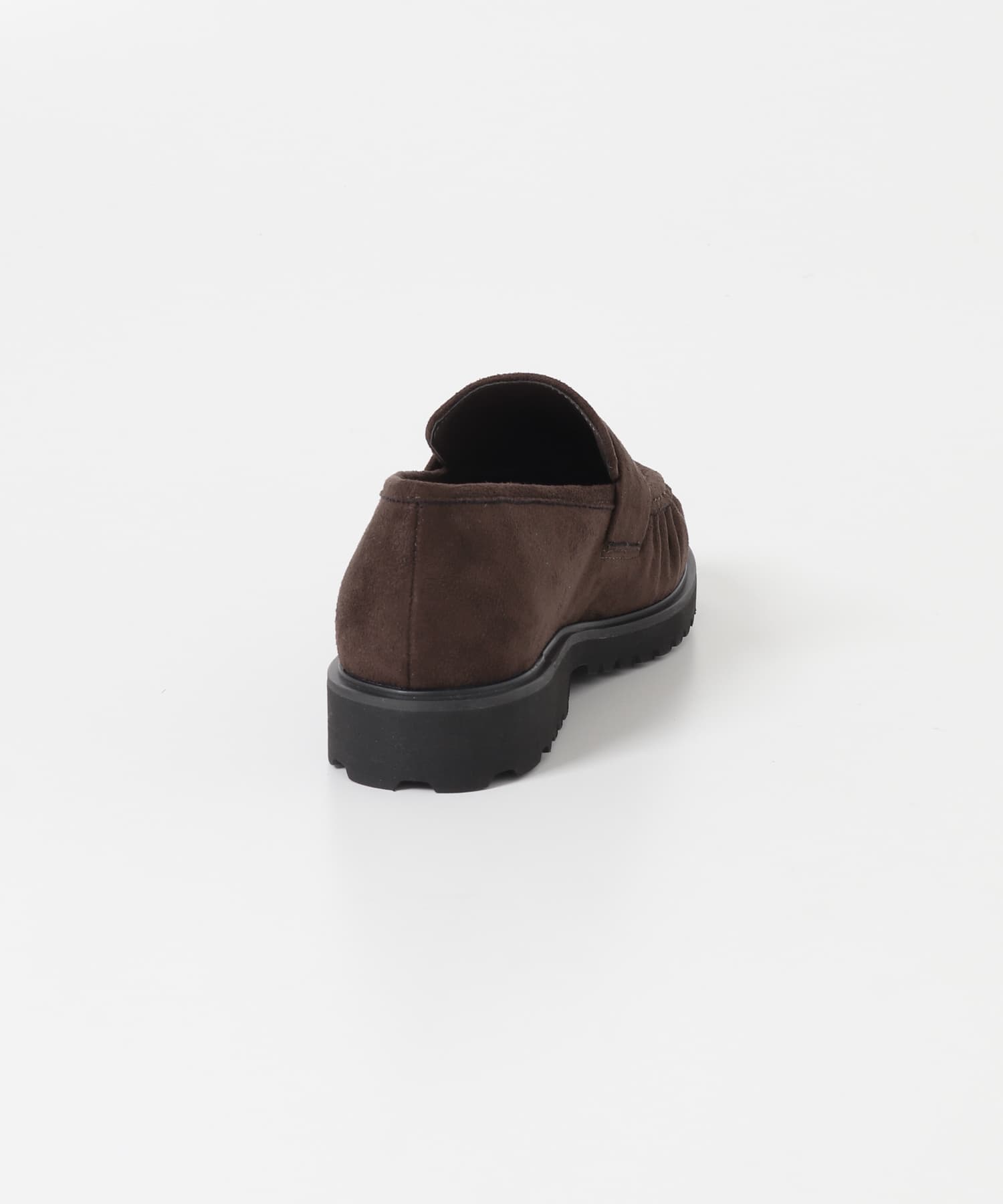 ギャザーローファー BROWN 36
