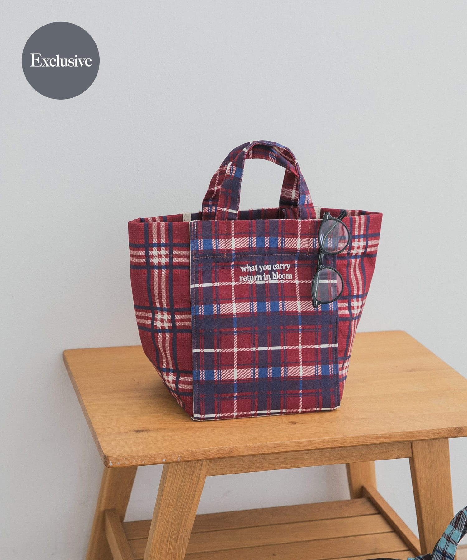 『別注』beej×DOORS　チェックトートバッグ