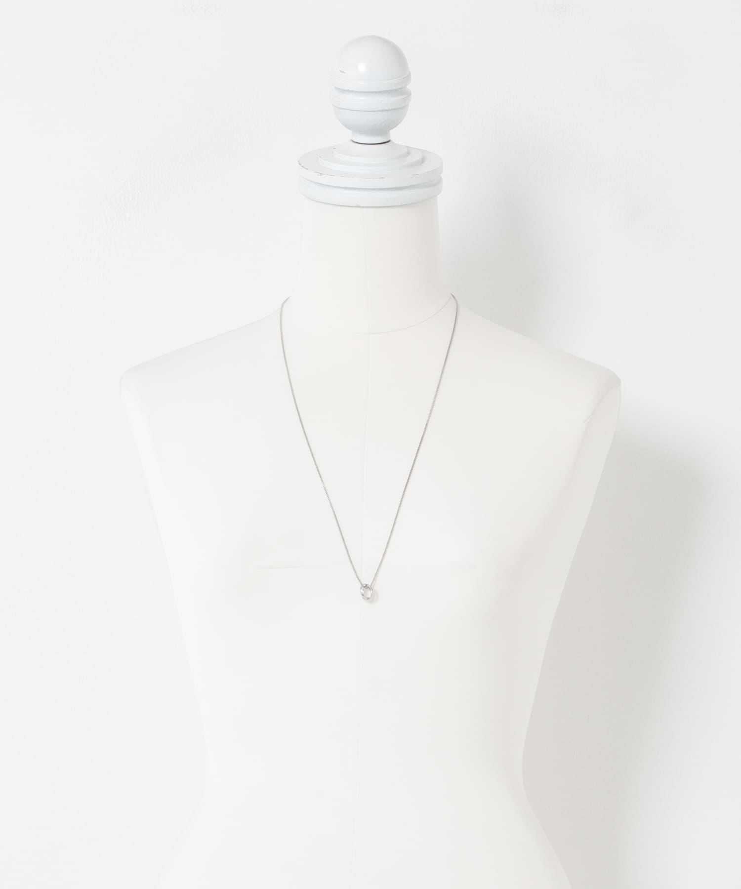 クリアトップ2wayスライドネックレス SILVER One
