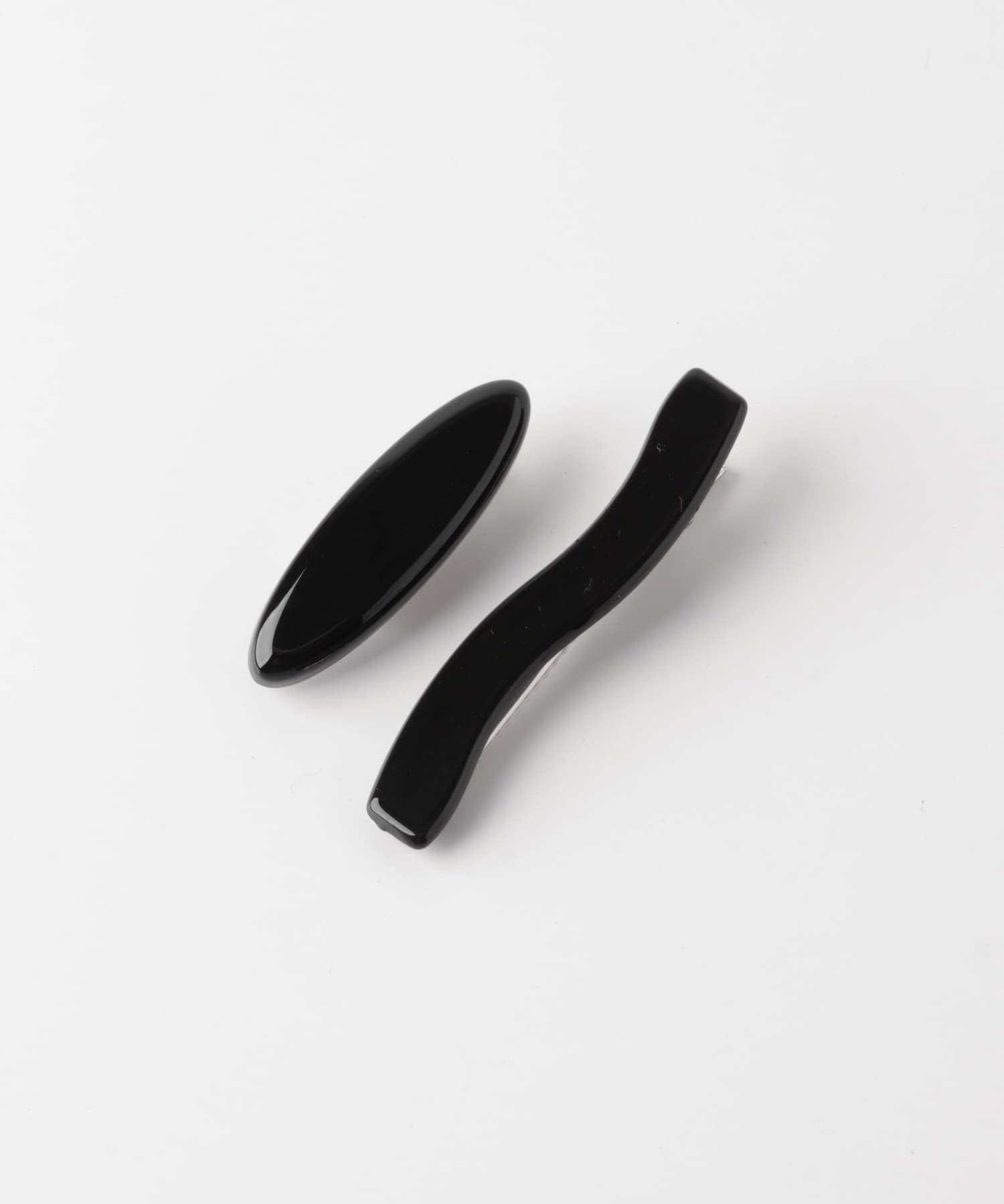 ウェーブオーバルペアクリップ BLACK One