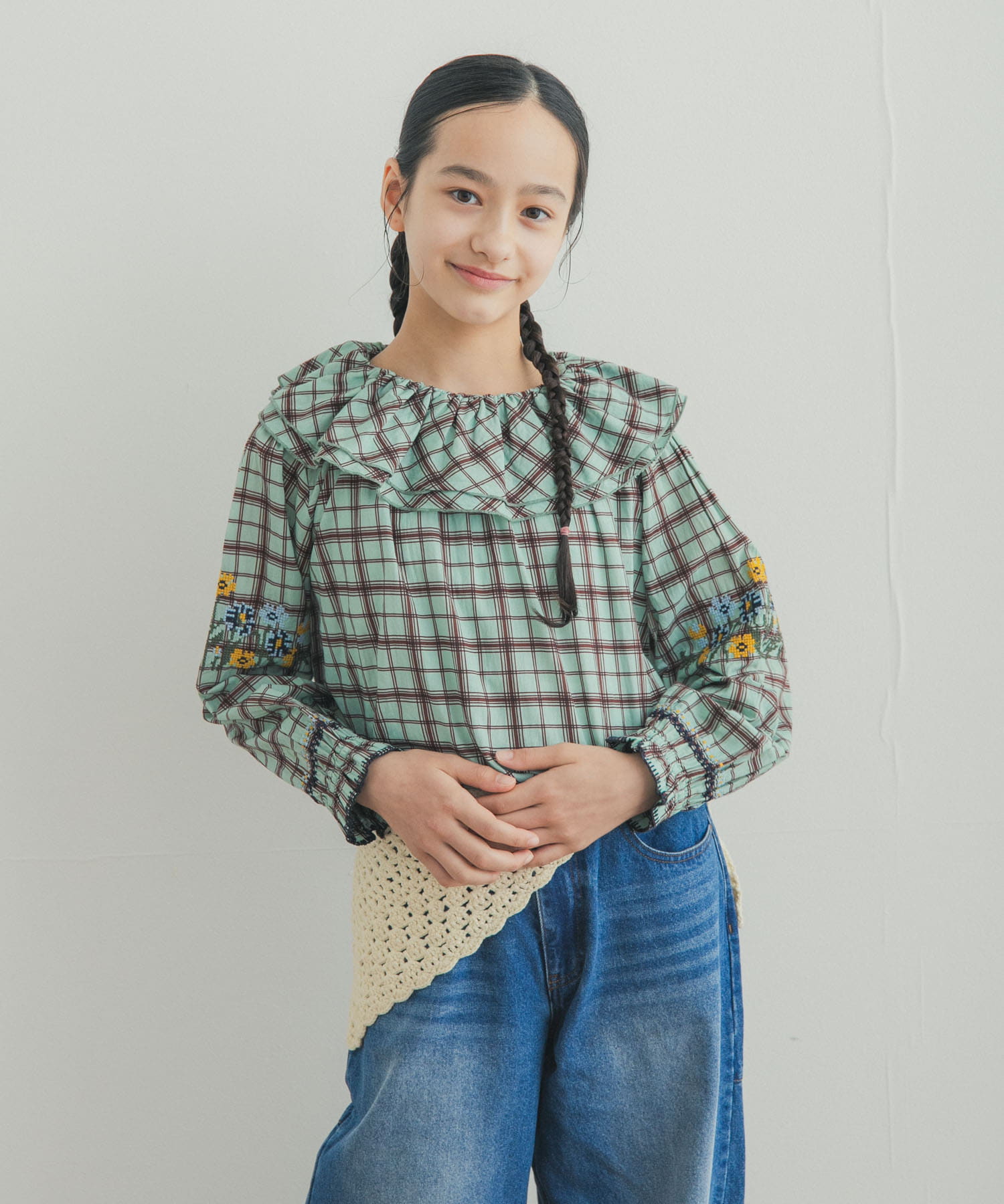 『150サイズ』クロスステッチブラウス(KIDS)