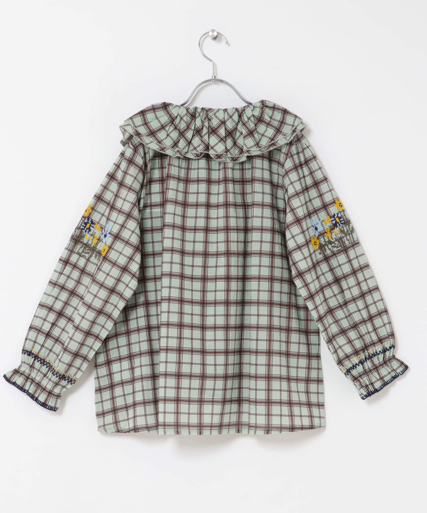 『150サイズ』クロスステッチブラウス(KIDS) MINT 150(145-155)
