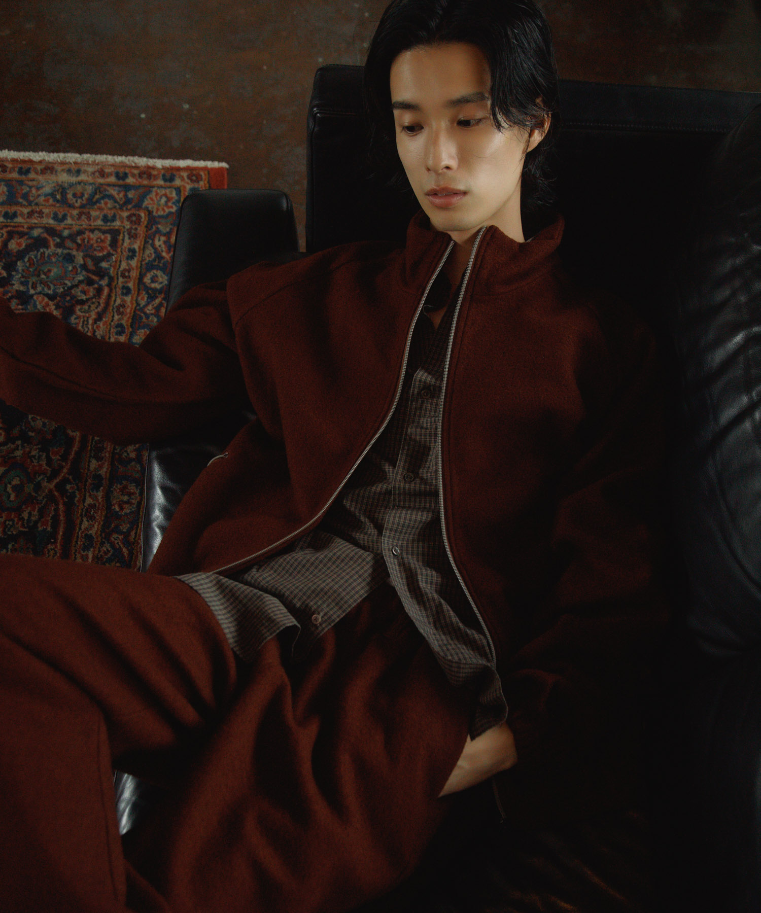 Wool Fleece Track Jacket