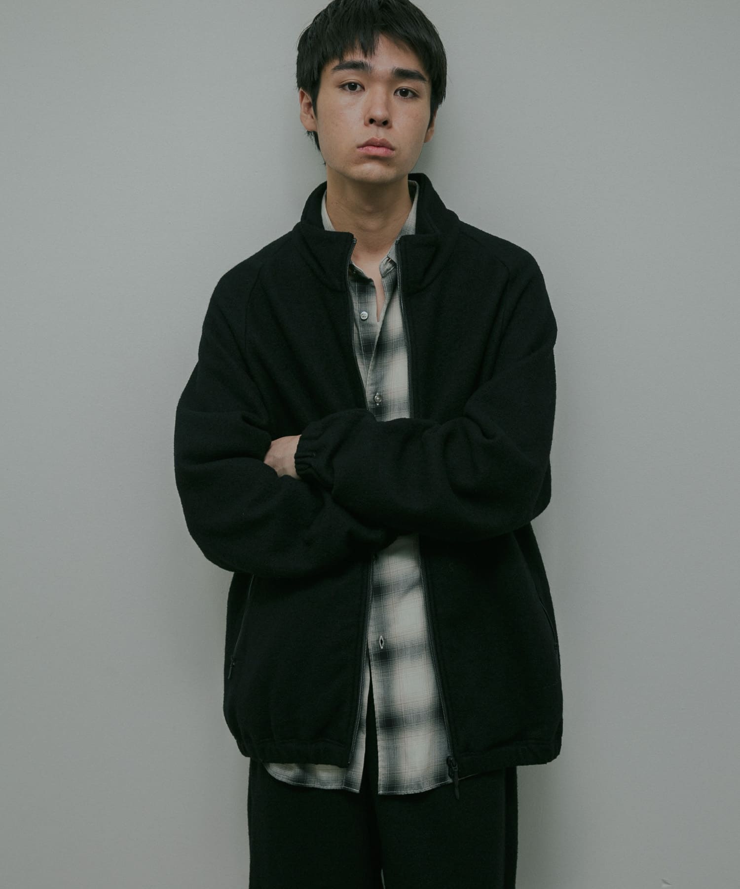 Wool Fleece Track Jacket