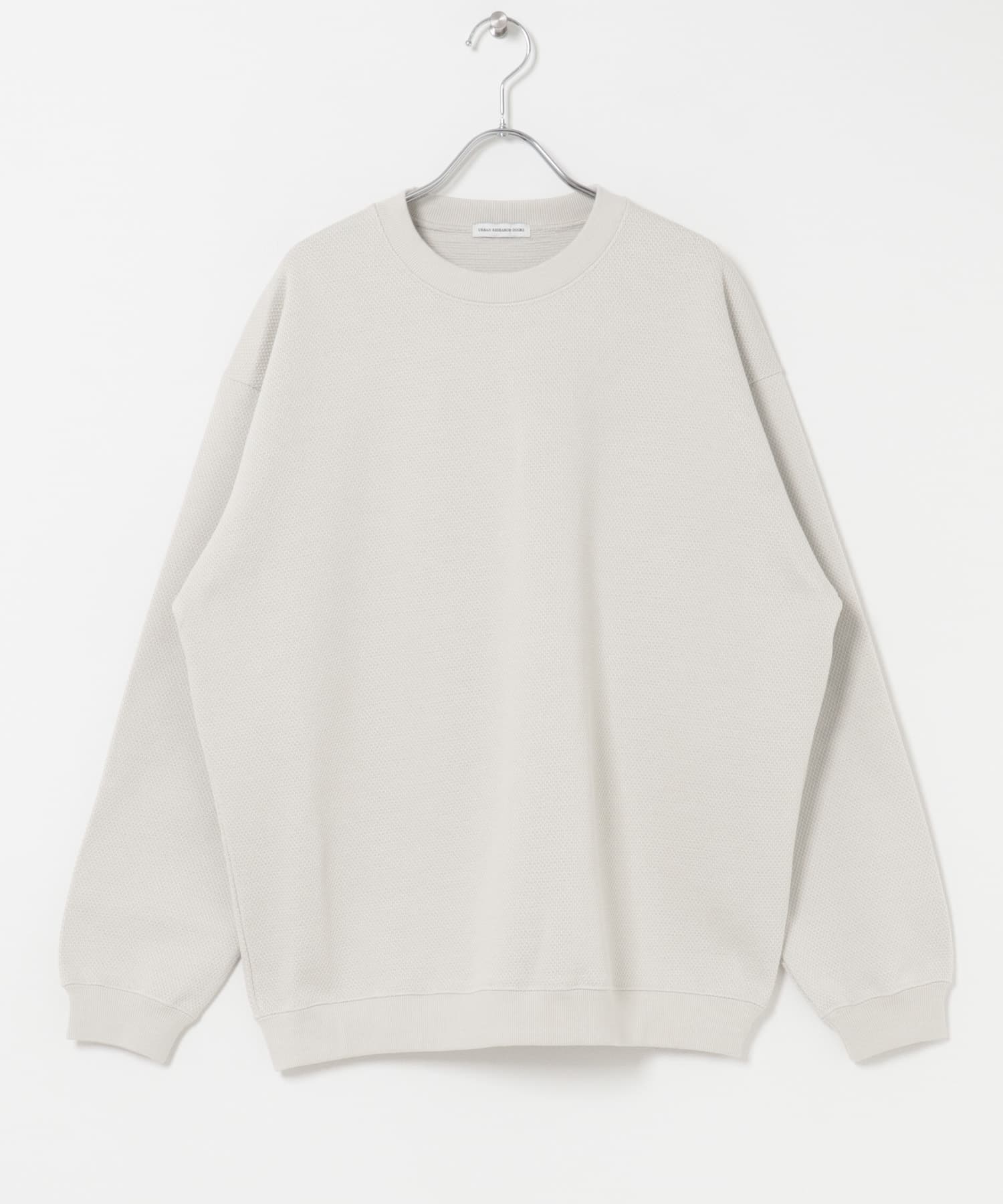 度詰 カノコ ダブルフェイスプルオーバー CREAM M