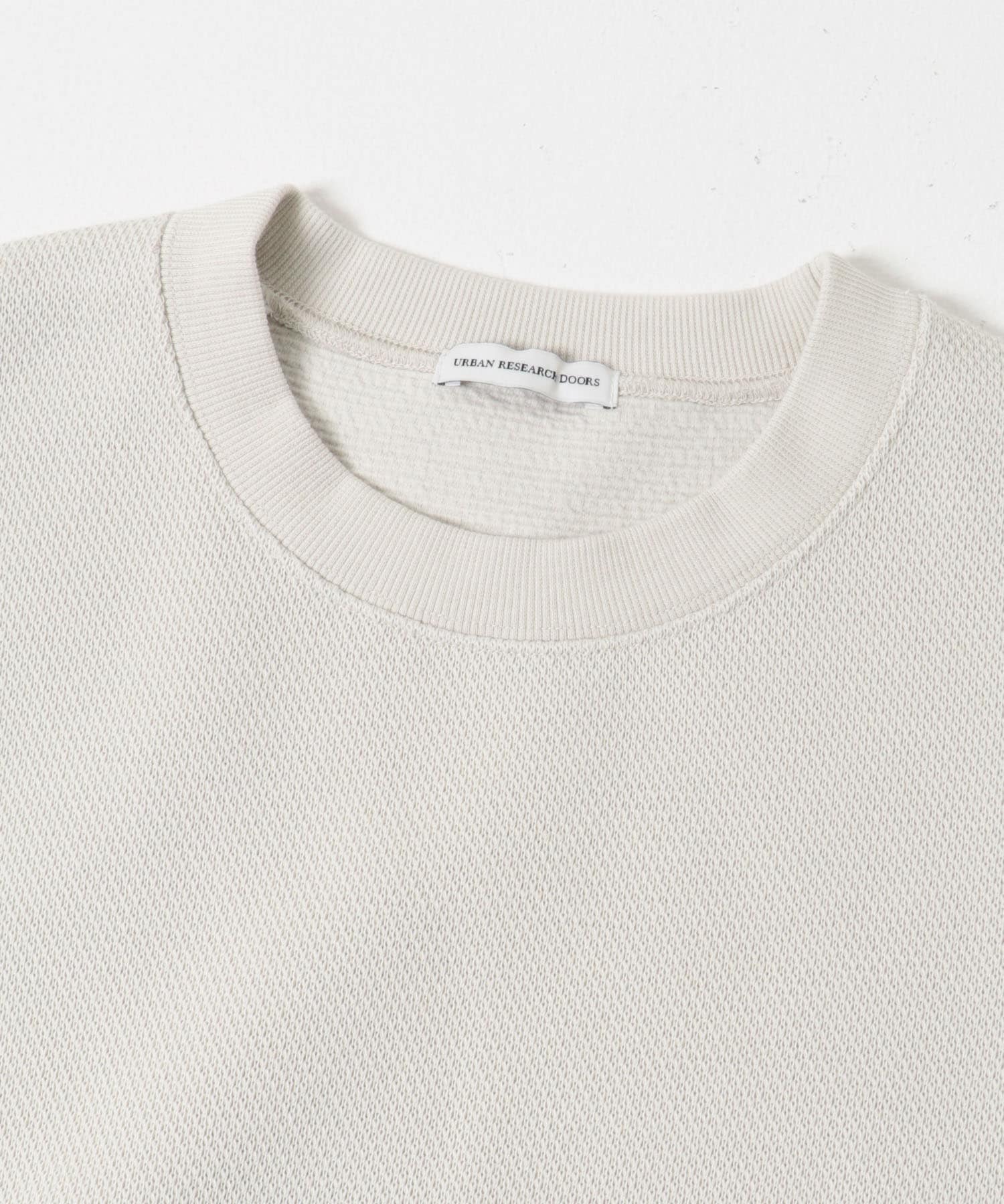 度詰 カノコ ダブルフェイスプルオーバー CREAM M