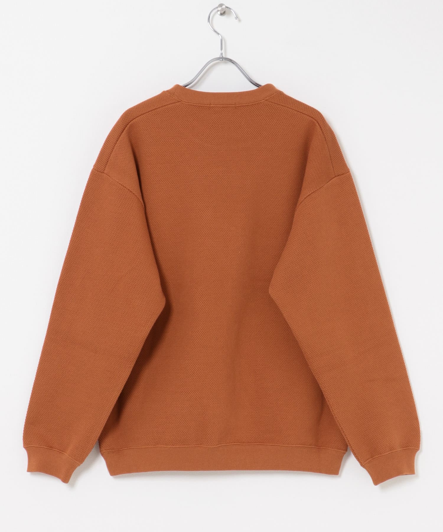 度詰 カノコ ダブルフェイスプルオーバー TERRACOTTA M