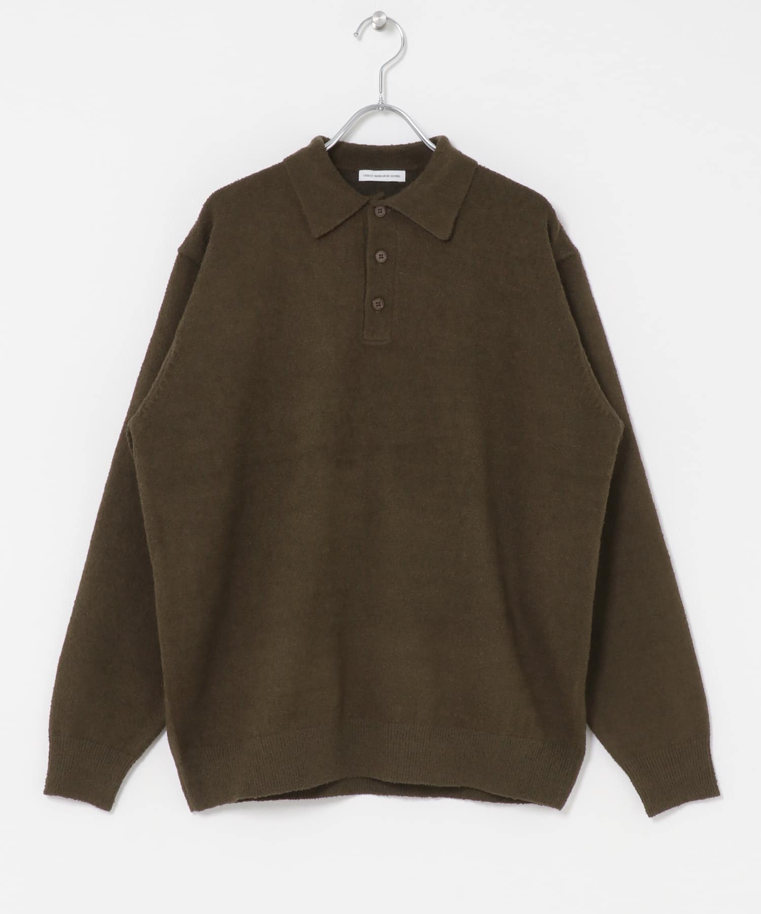 ミニブークレ ニットポロ BROWN M