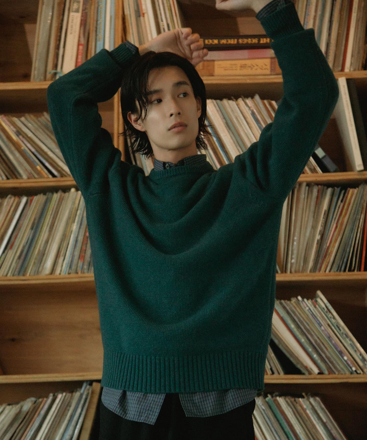 Lamb Wool Crew-Neck Knit(M GREEN): トップス｜URBAN RESEARCH公式