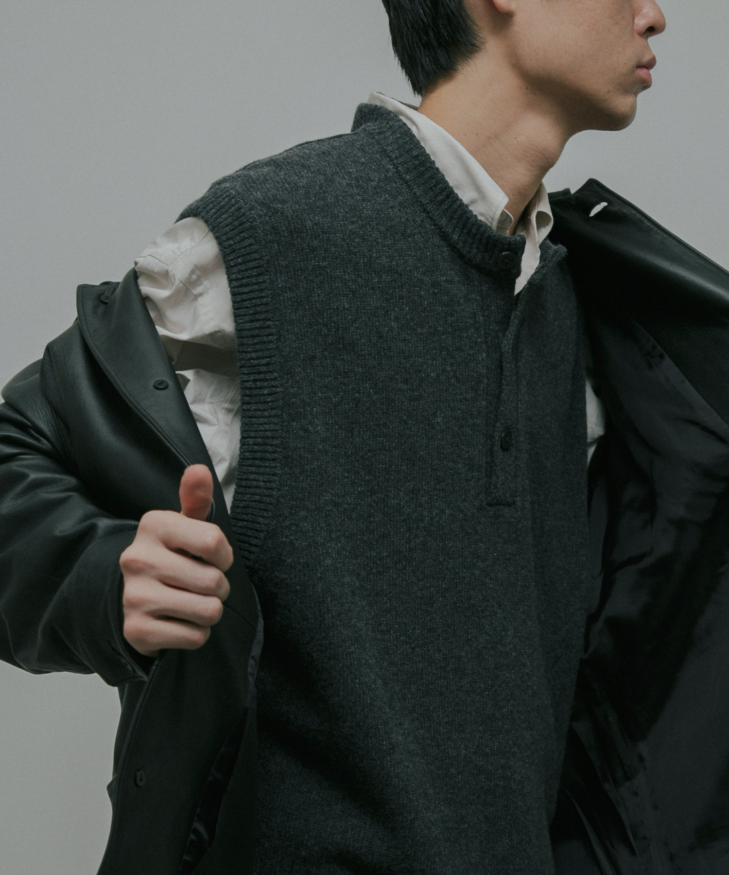 Lamb Wool Knit Vest