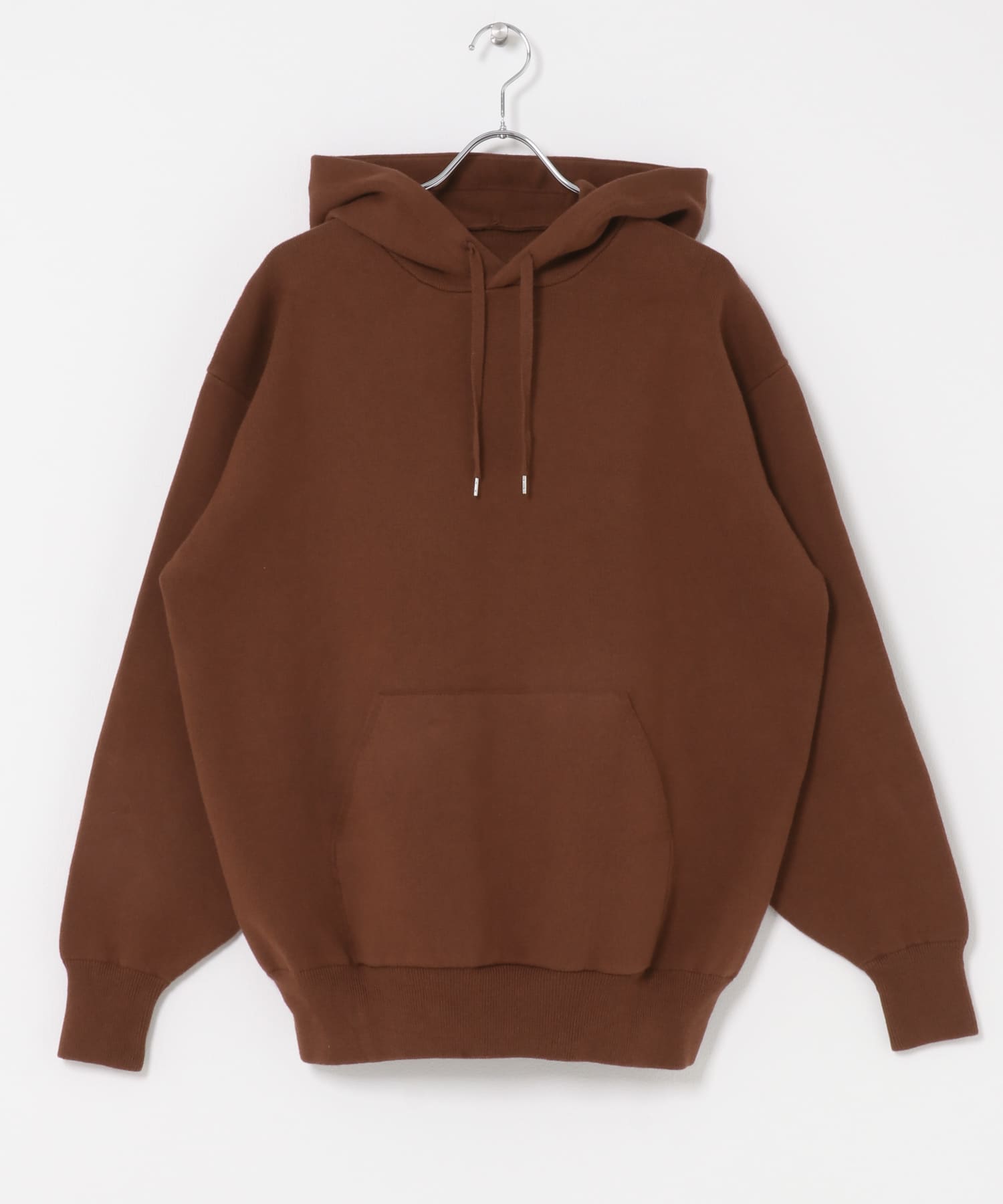 CottonCashmere KnitHoodie ORANGE M