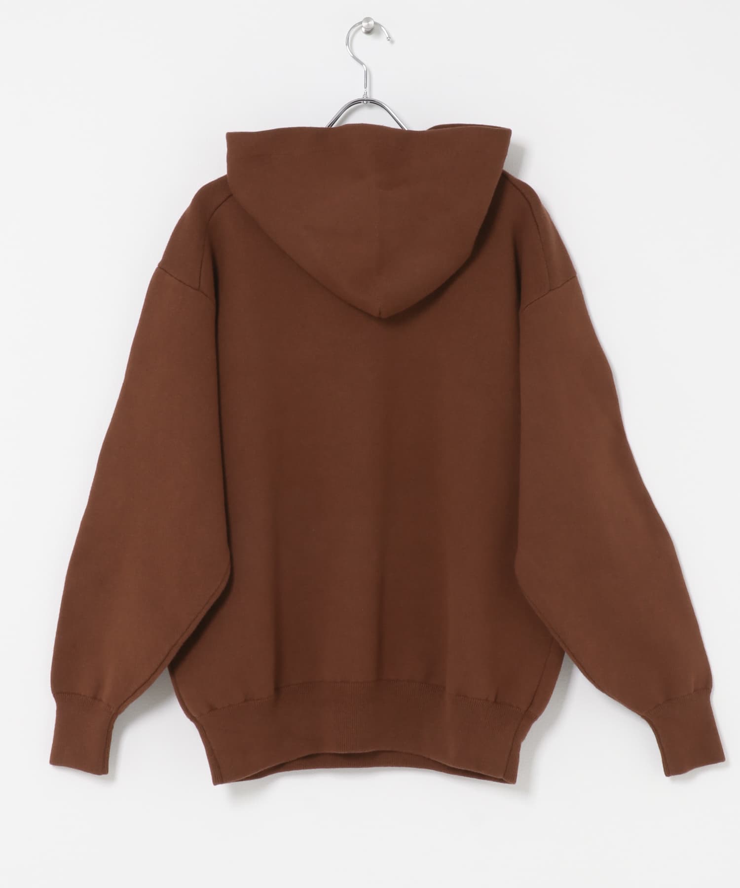 CottonCashmere KnitHoodie ORANGE M