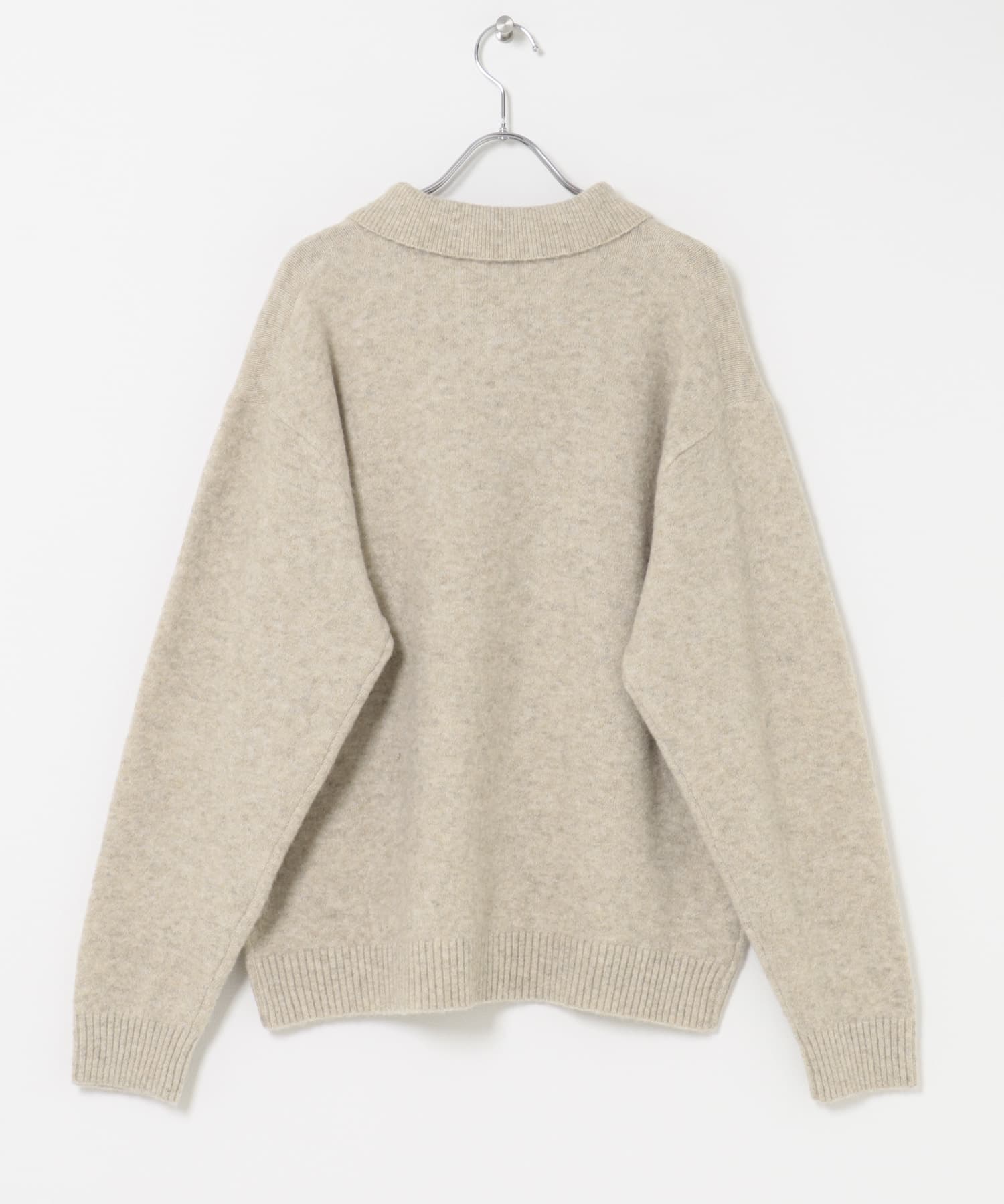 『WEB限定』ウール混もちもちシャツカーディガン 26AW GREIGE M