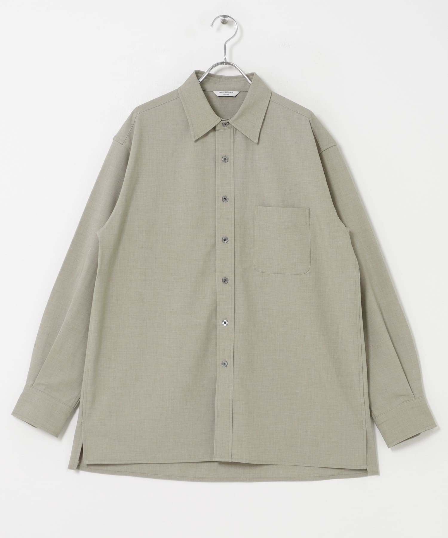 TW レギュラーカラーロングスリーブシャツ GREIGE M