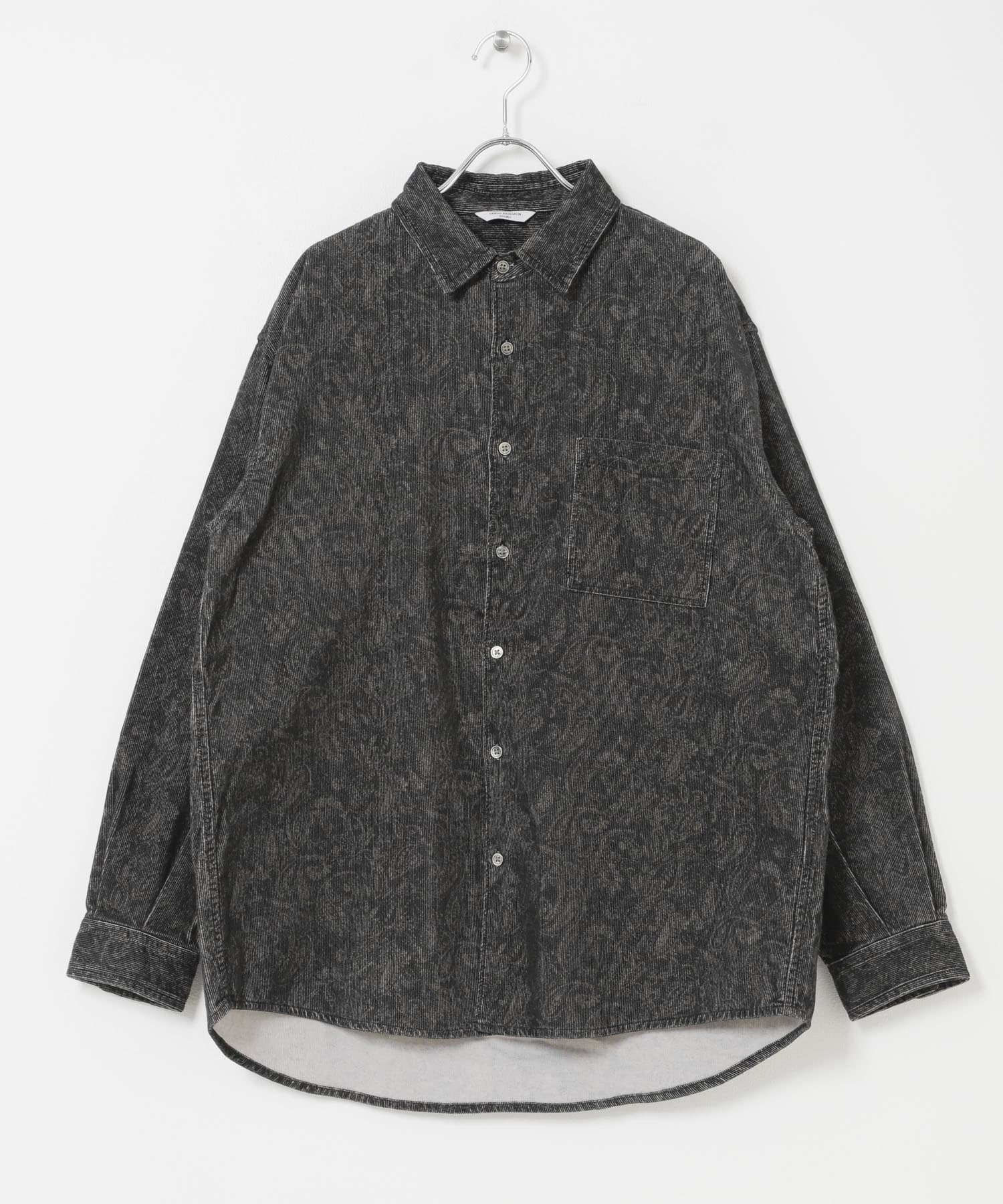 WEB限定』コーデュロイレギュラーカラーシャツ(M GREIGE): トップス