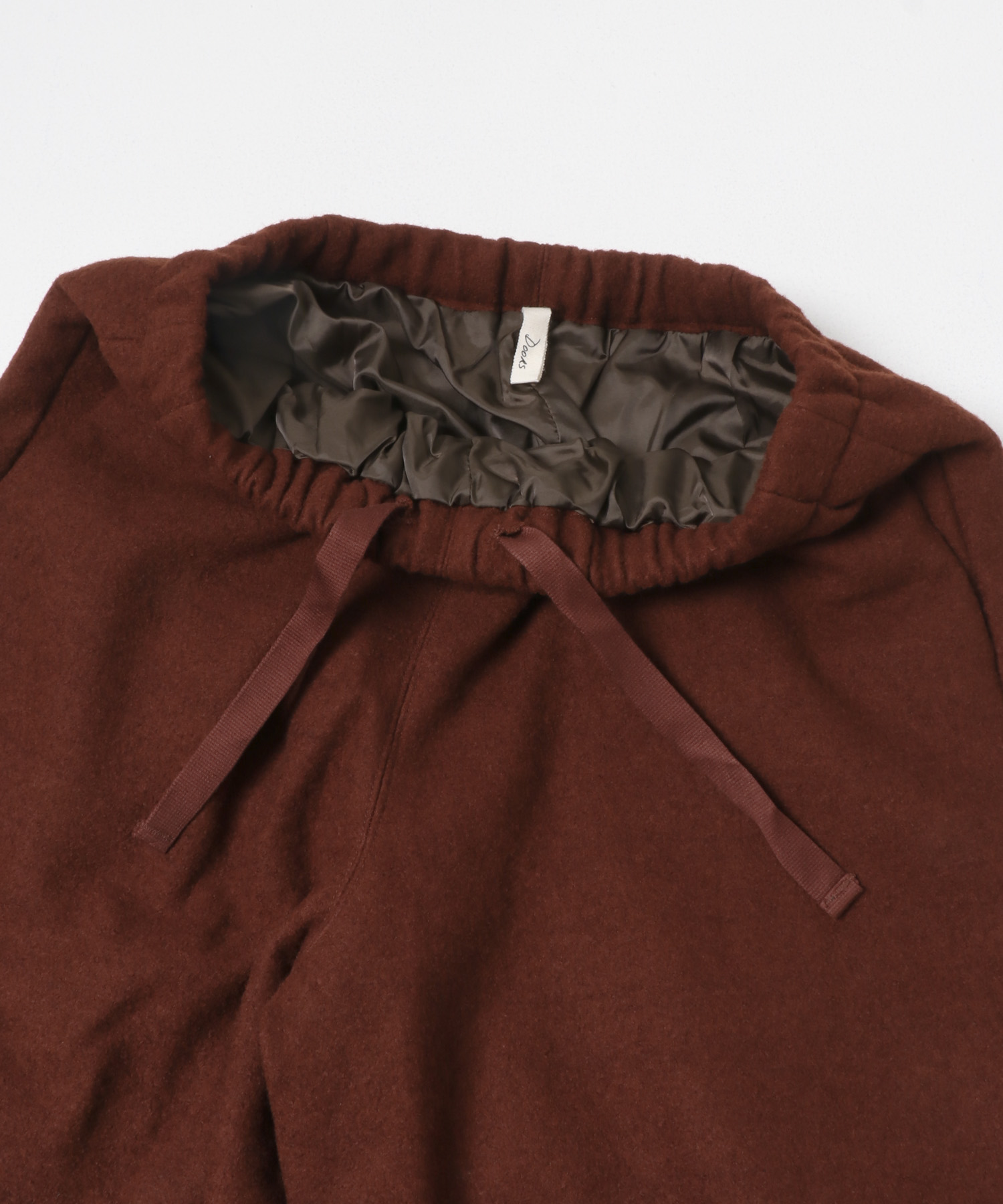 Wool Fleece Curve Pants ORANGE M