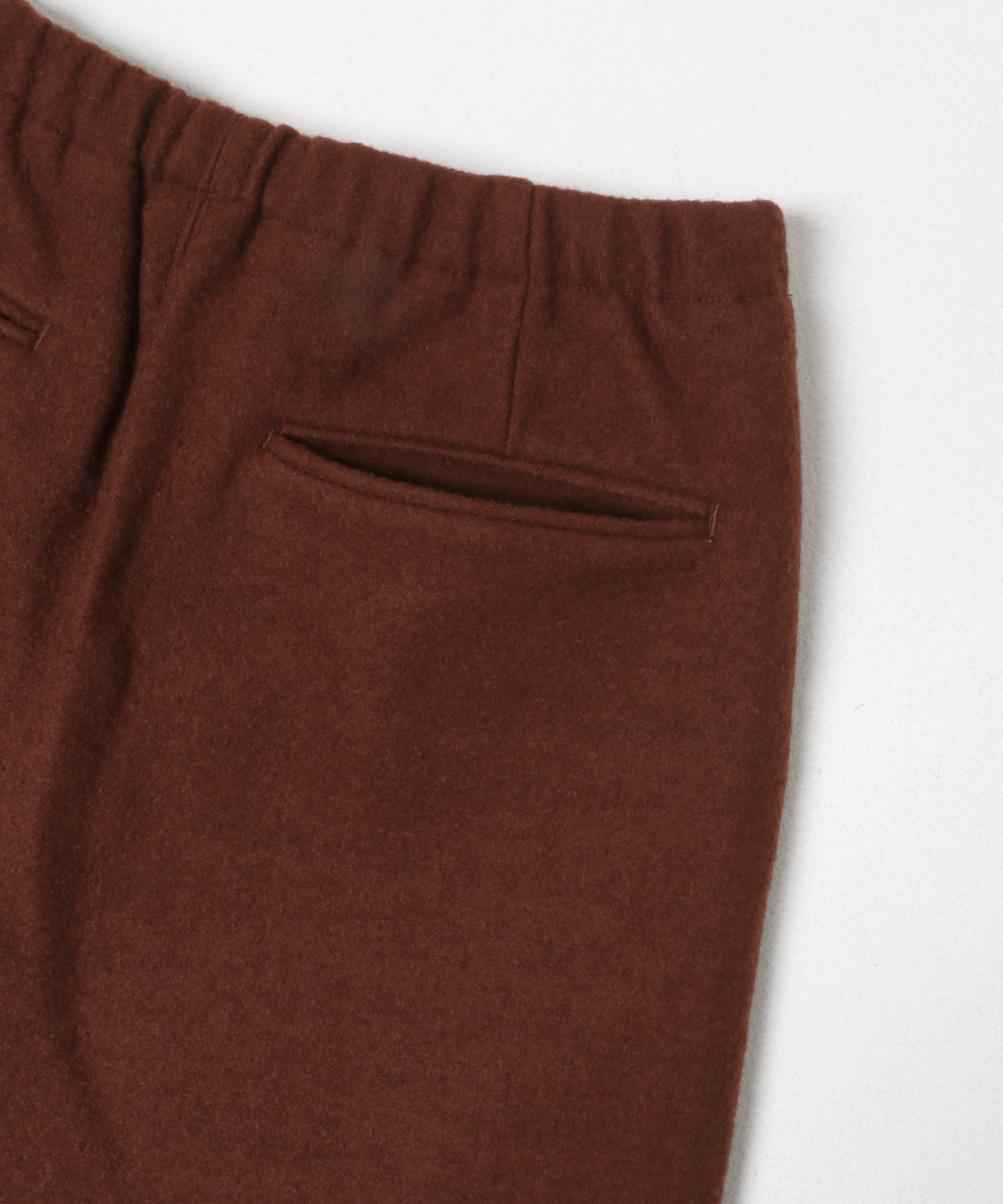 Wool Fleece Curve Pants ORANGE M