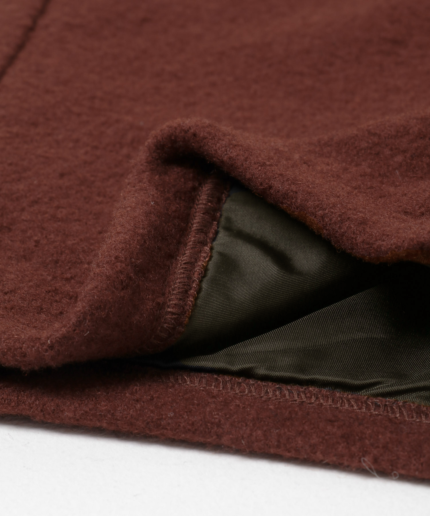 Wool Fleece Curve Pants ORANGE M