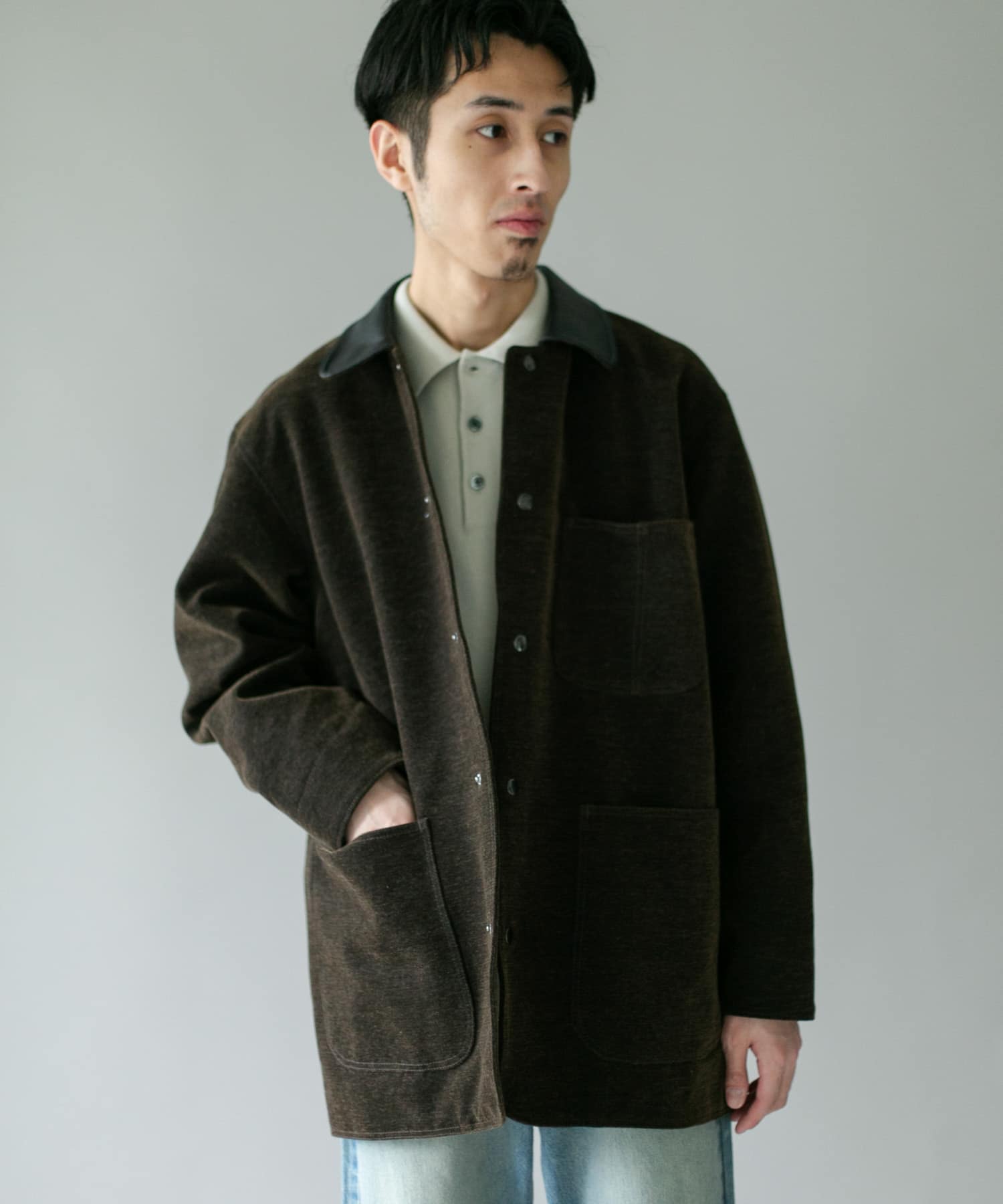 STILL BY HAND 12OZ DENIM JACKET(46 BLACK): アウター｜URBAN