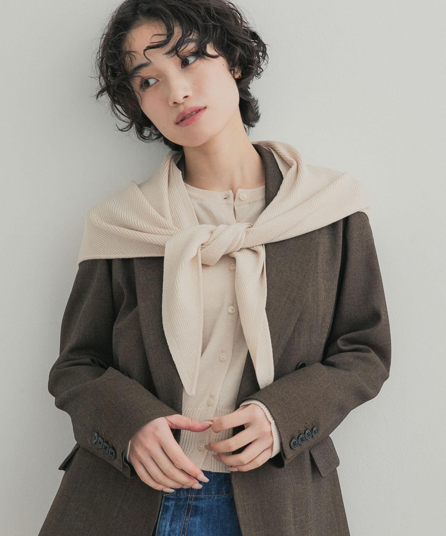 ストールセット2WAYニット