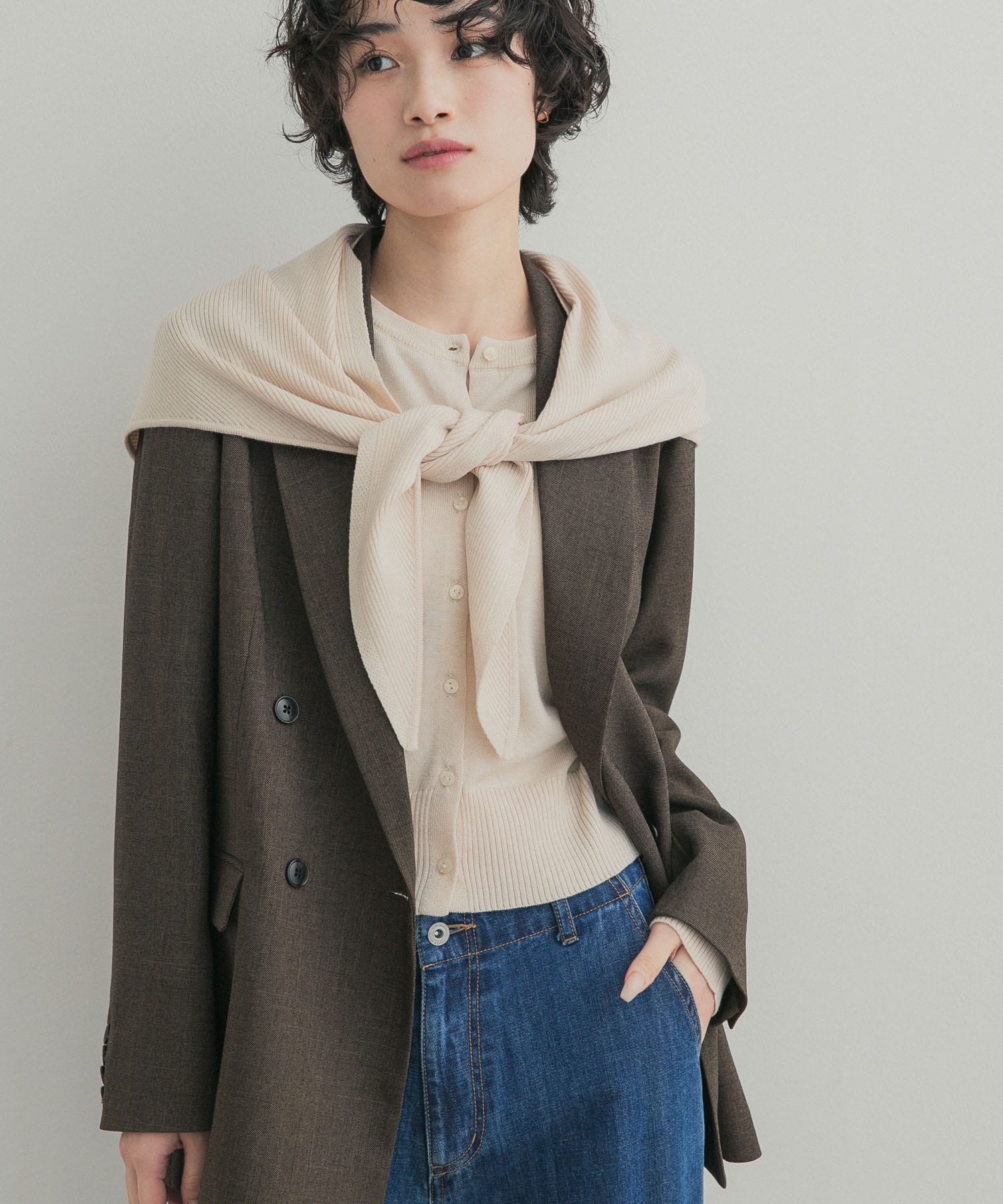 ストールセット2WAYニット(Free L.BEIGE): トップス｜URBAN RESEARCH